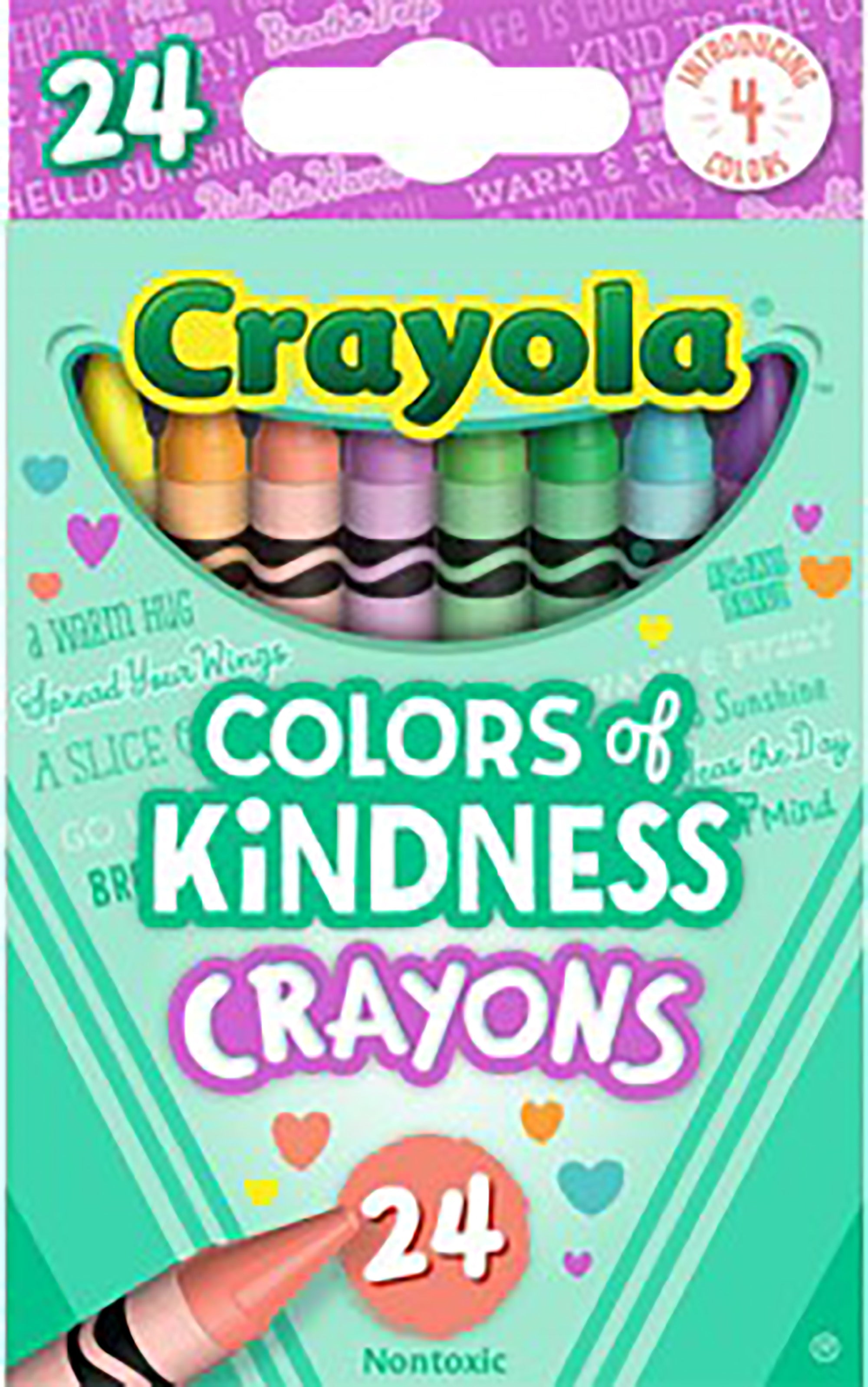 Crayola Colors of Kindness 24 Crayons - Nontoxic 3+