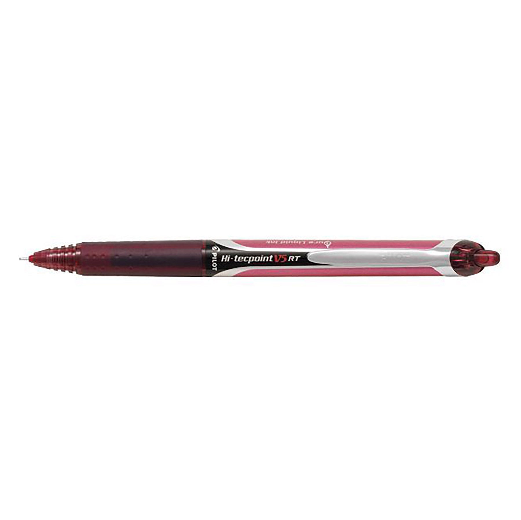 Pilot Hi-Tecpoint V5 Retractable Pen - Dark Red Ink