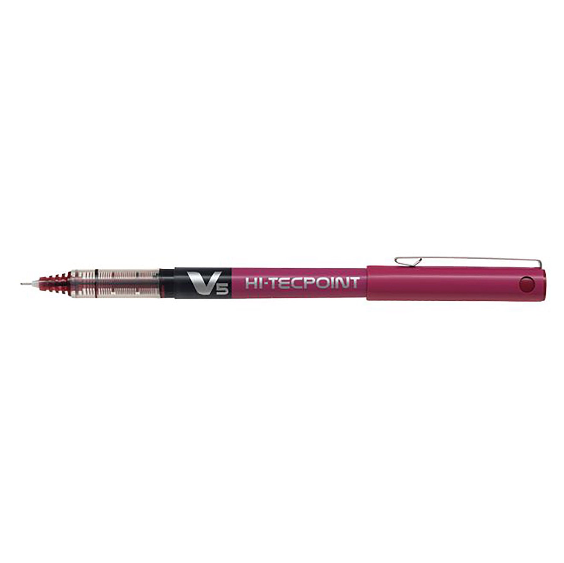 Pilot Hi-Tecpoint Pen with Cap - Red Ink 0.5mm