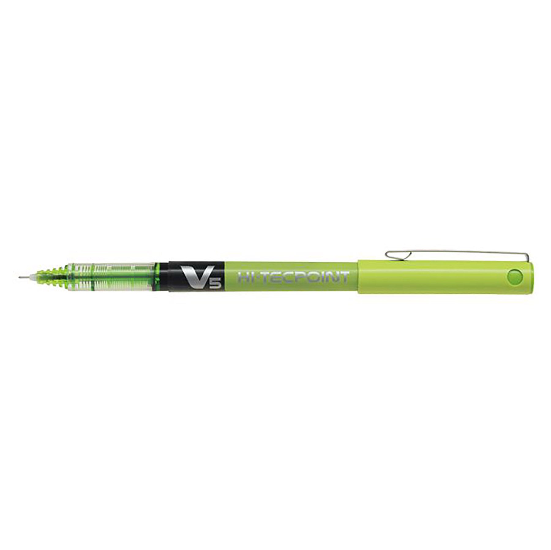 Pilot Hi-Tecpoint Pen with Cap - Light Green Ink 0.5mm