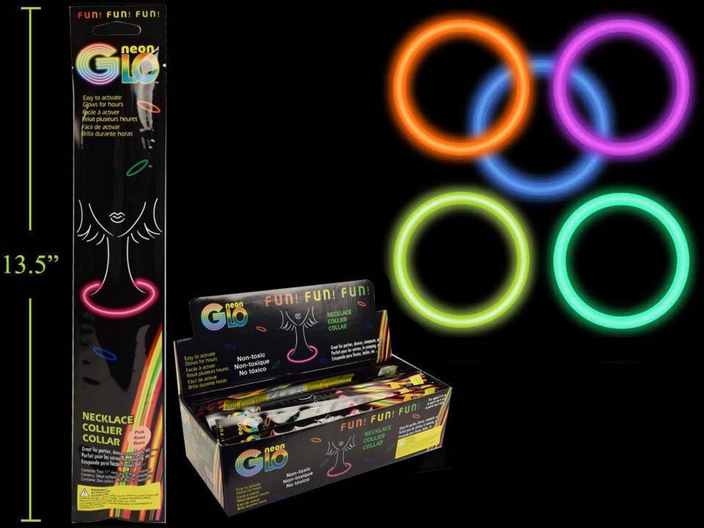 Neon Glo Necklace 11in VRT