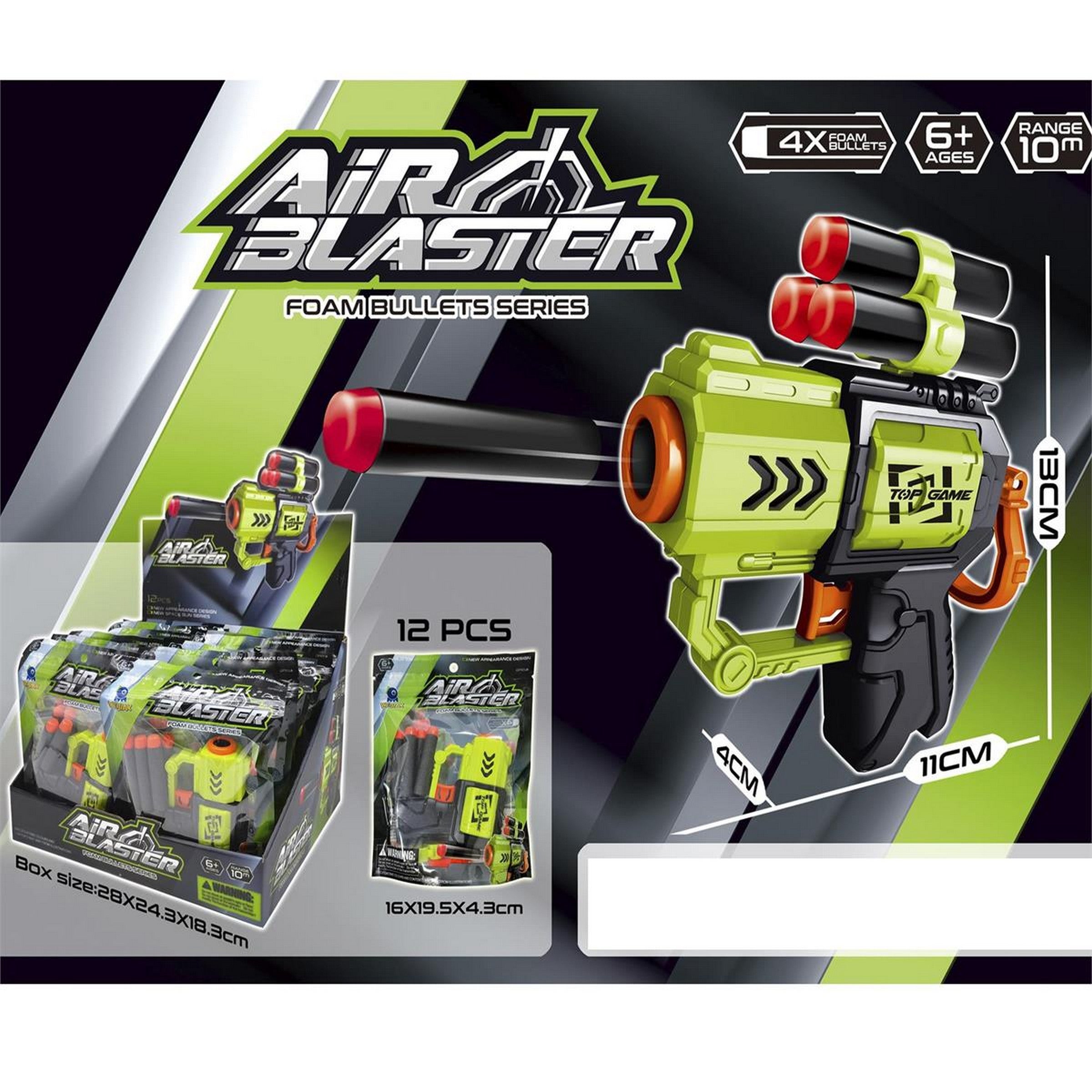 Air Blaster Soft Bullet Gun 6+ - Sold Separately