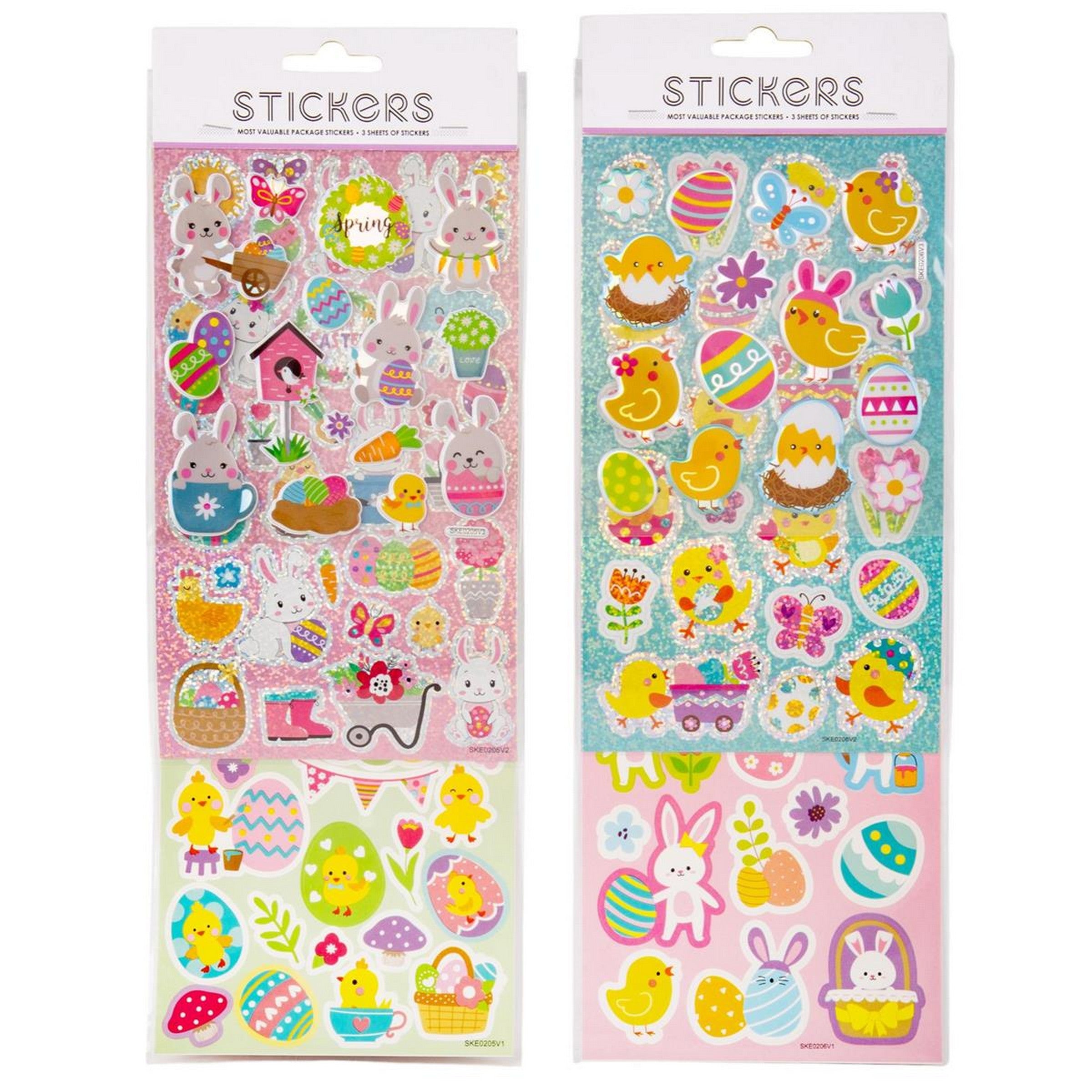 Easter Stickers - 3-sheets VRT