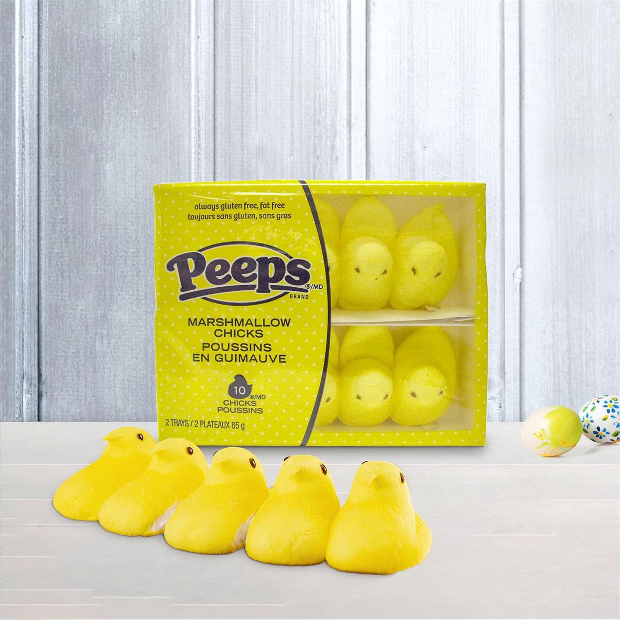 Easter Peeps 10 Yellow Marshmallow Chicks 85g