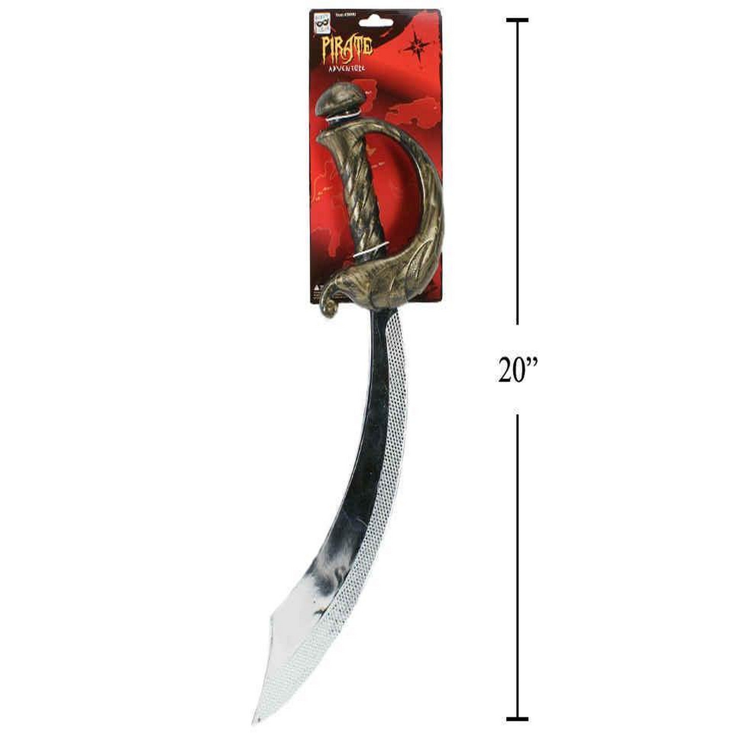 Party Gear Halloween Plastic Pirate Sword 18in
