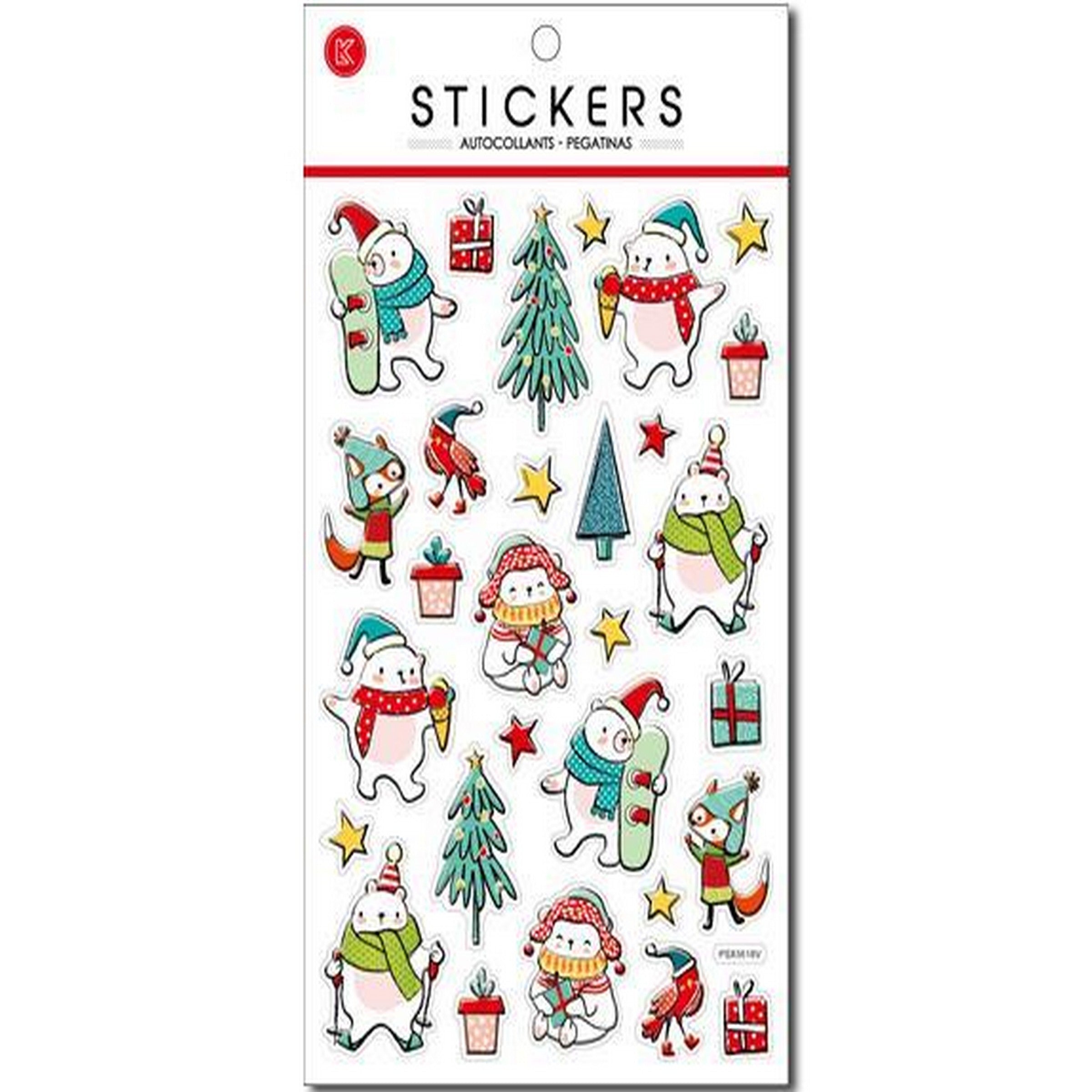 Santa's Secrets Embossed Stickers 9.4x5.7in