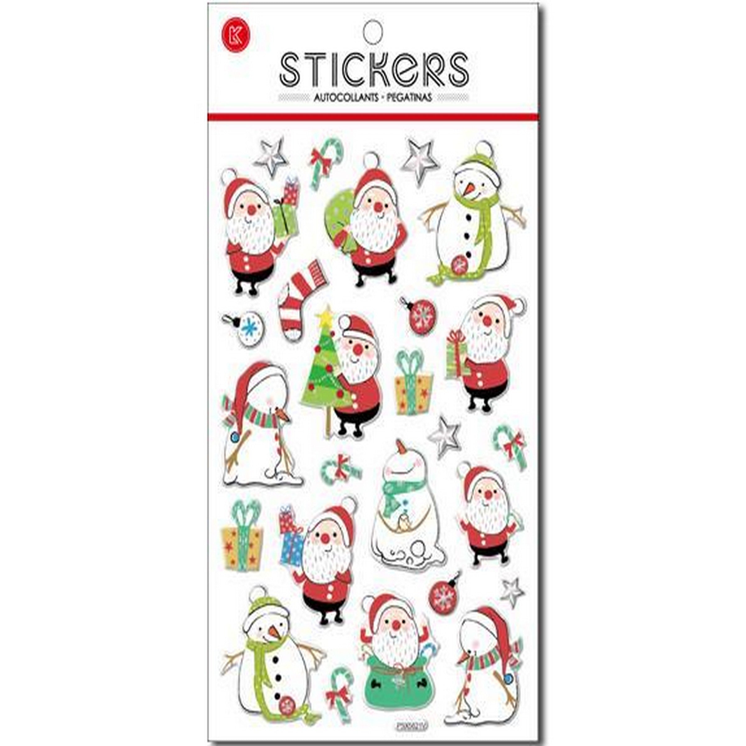 Santa's Secrets Embossed Stickers 9.4x5.7in