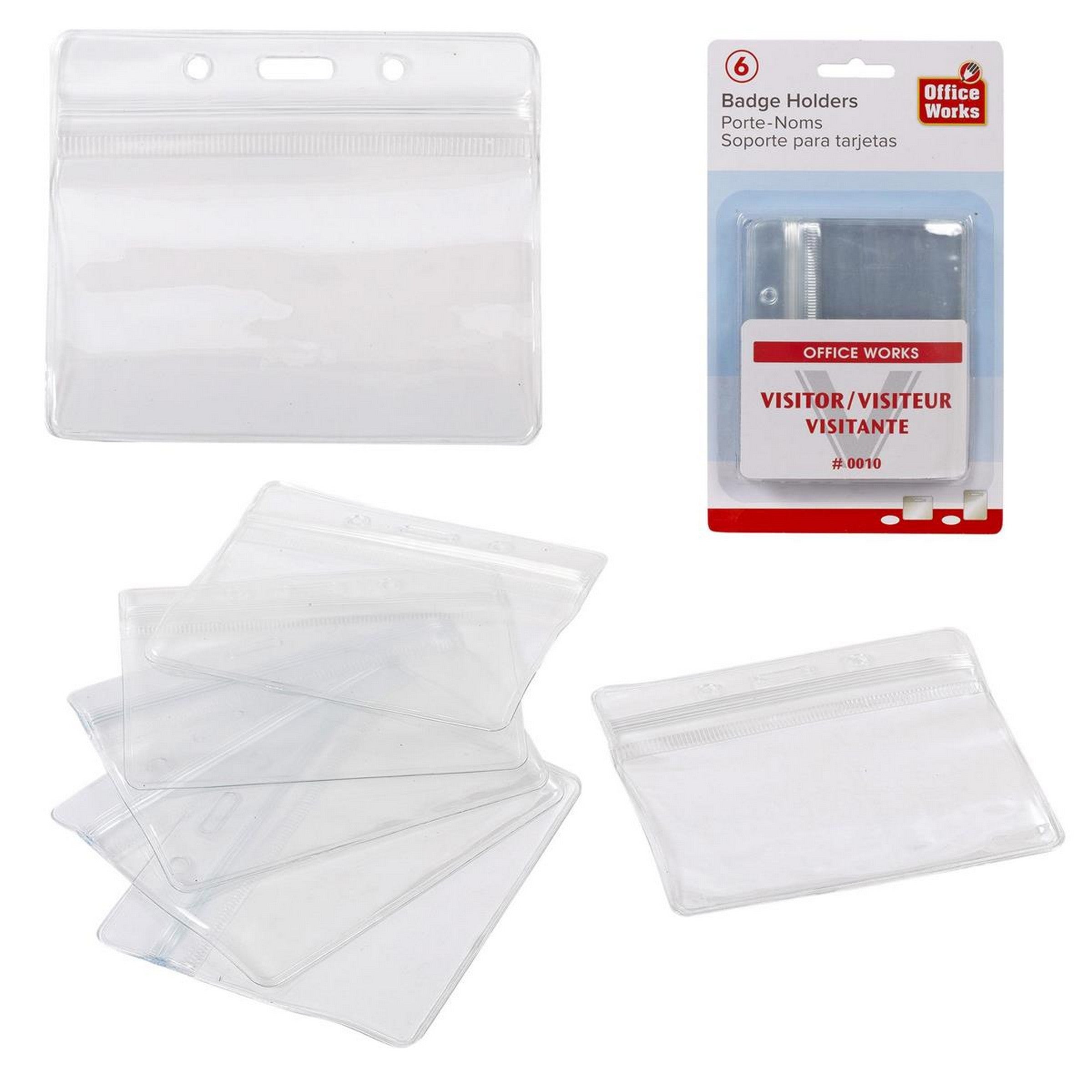 Office Works 6 Horizontal Badge Holders
