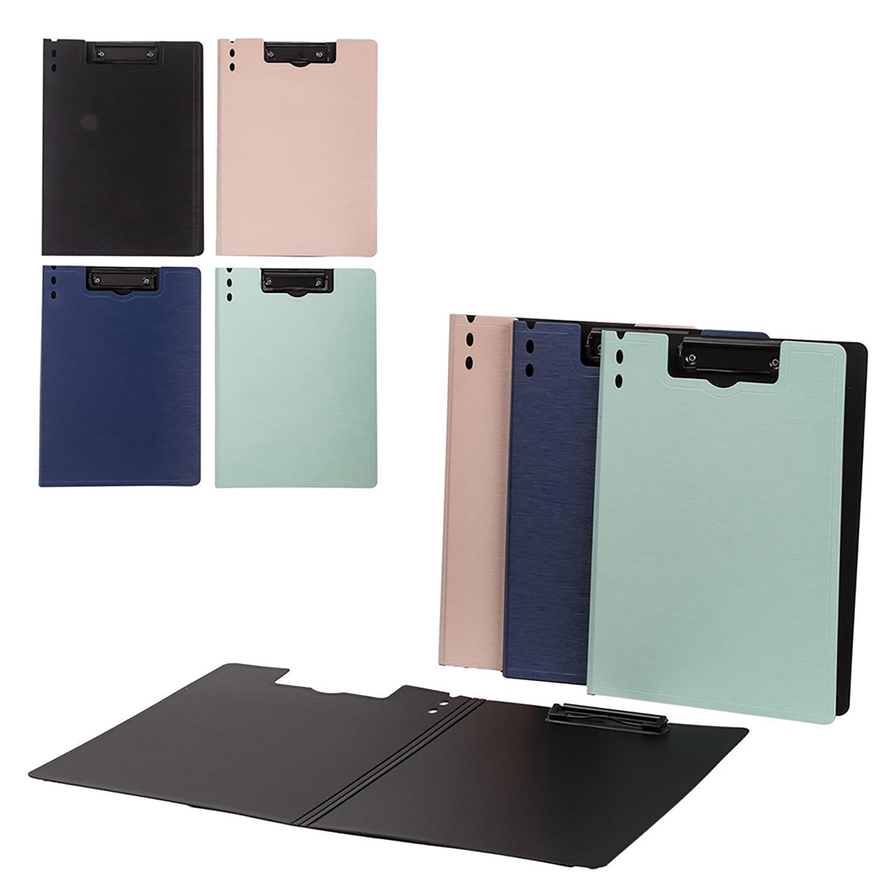 Office Works Folder Clip Board - Plastic 12.4x9in VRT