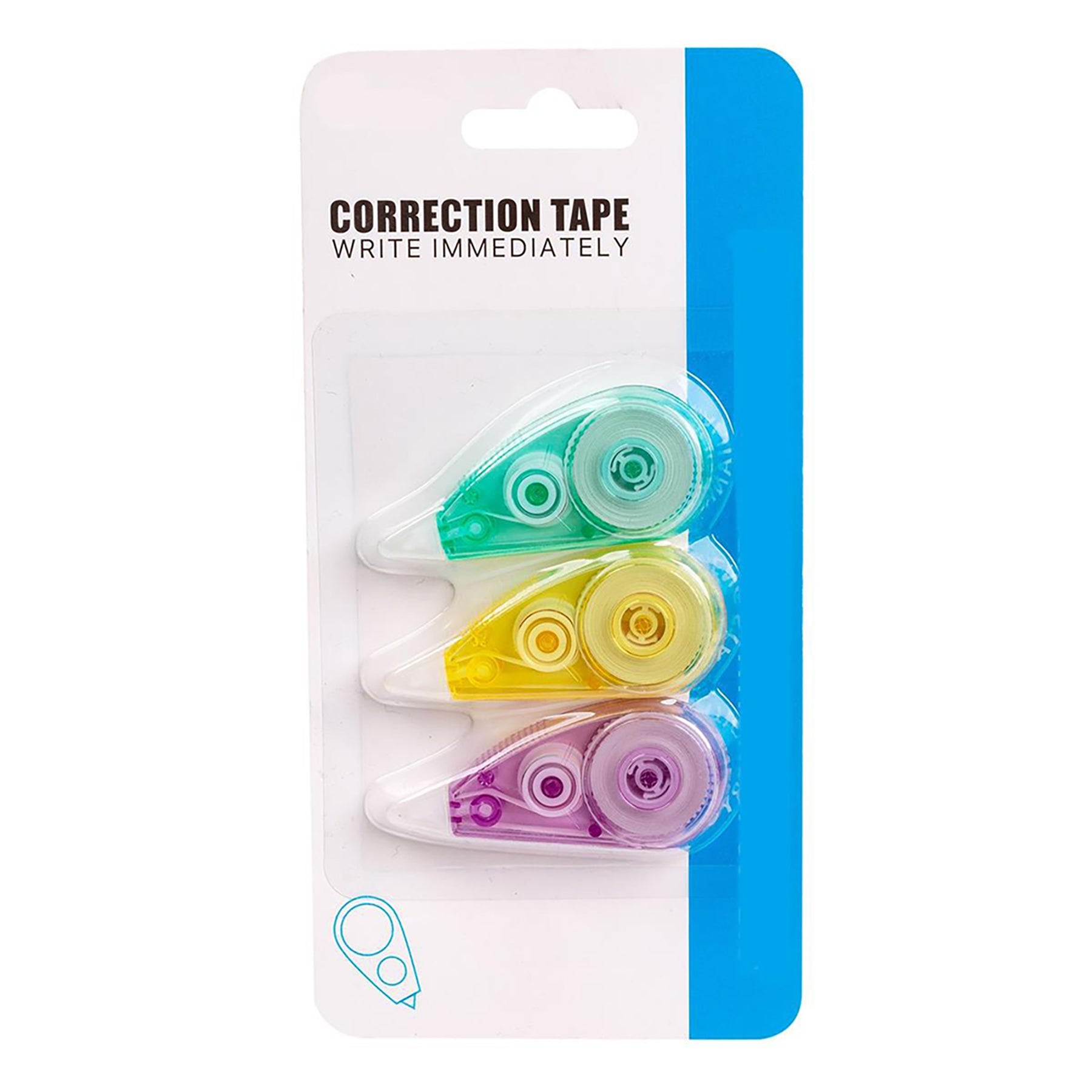 Office Works 3pcs Mini White Correction Tape 5m x 5mm