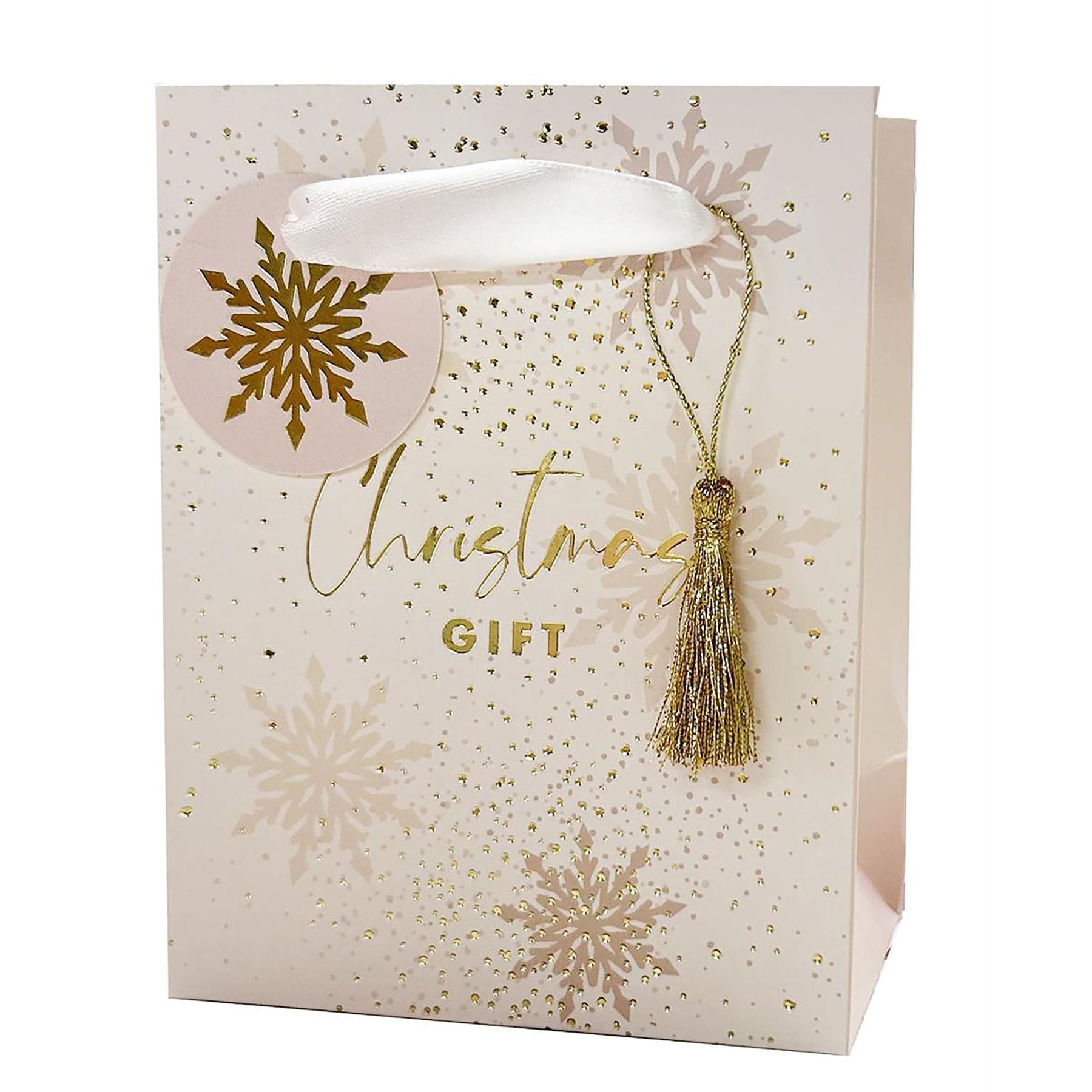 Christmas Deluxe Hot-stamped Gift Bag Small 4.3W x5.5H x2.4D in