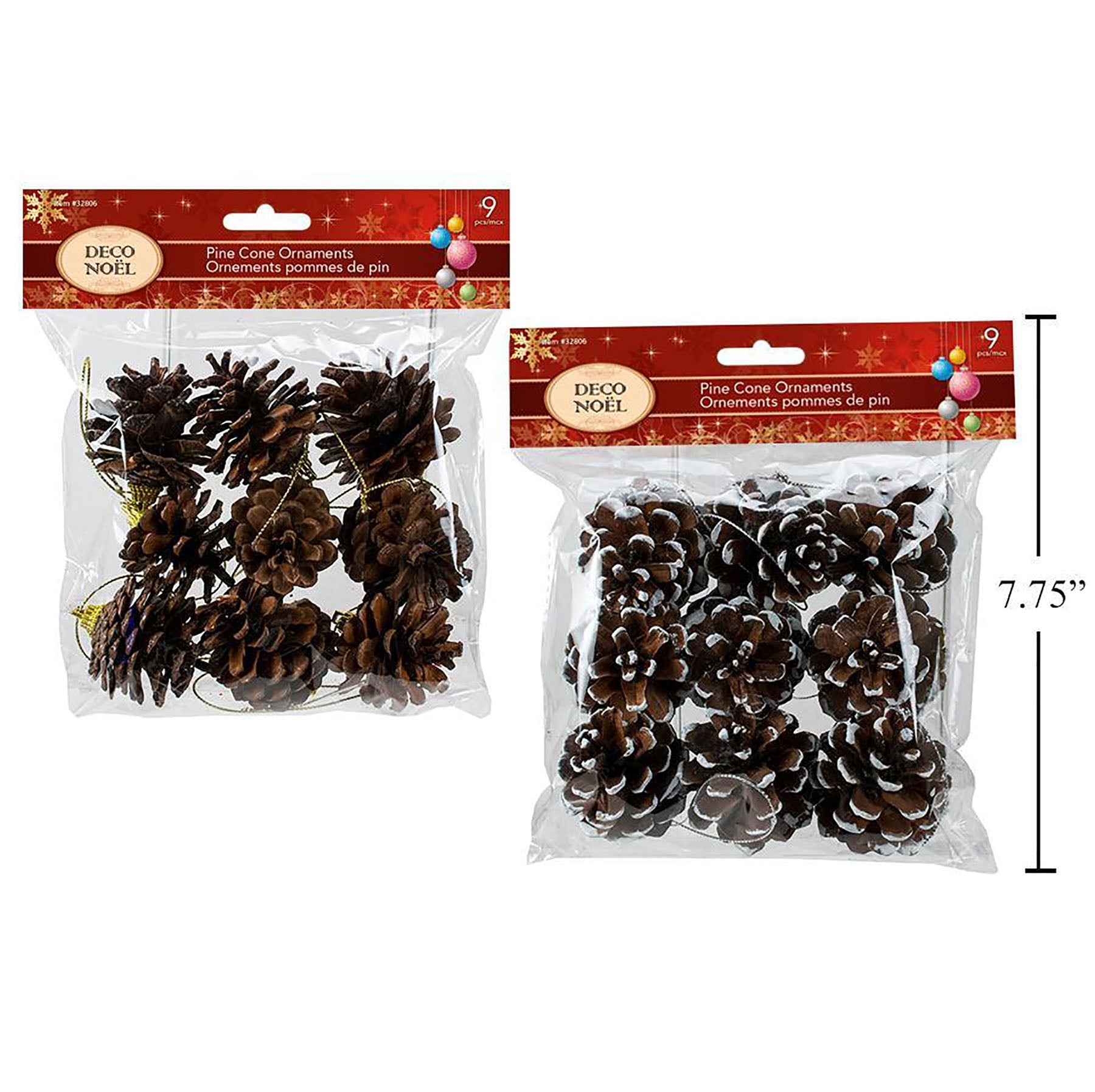 Christmas Ornament - 9 Pinecones VRT