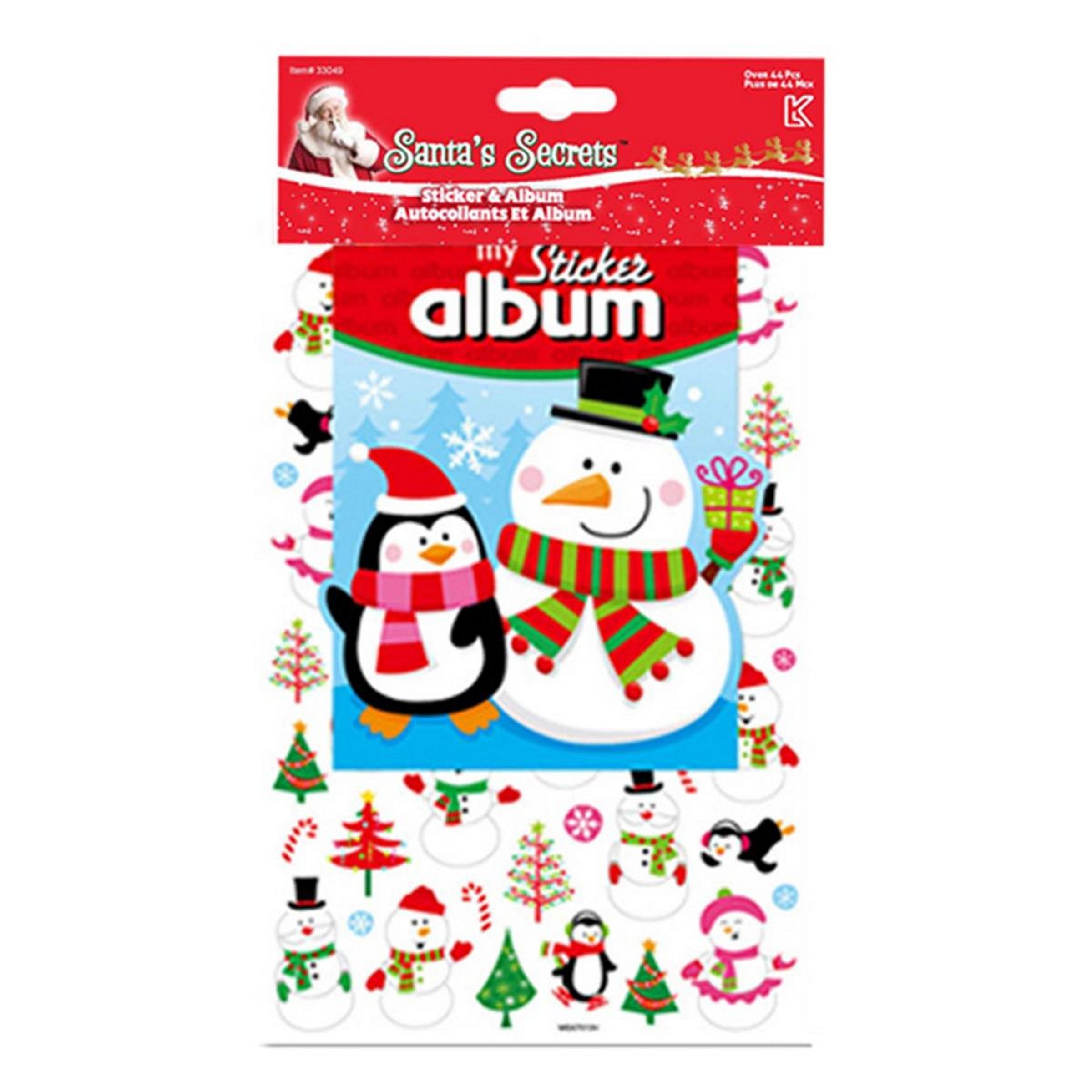 Santa's Secrets Laser Stickers and Album Set