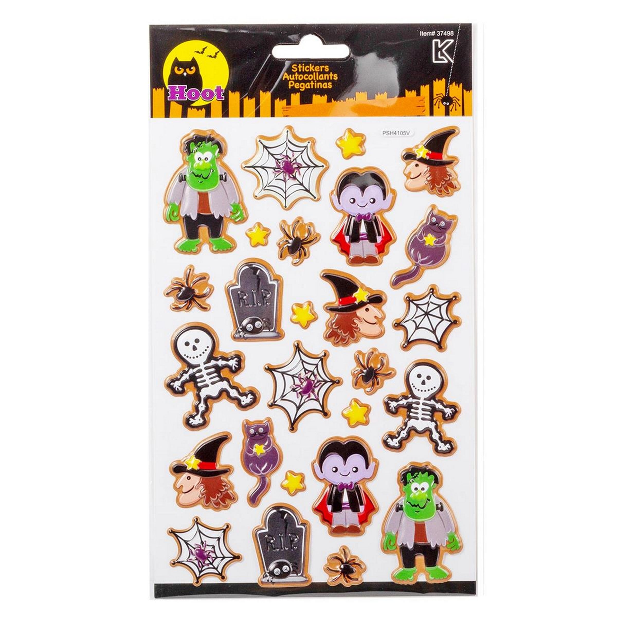 Hoot Halloween Pop-up Stickers 9.8x5.7in