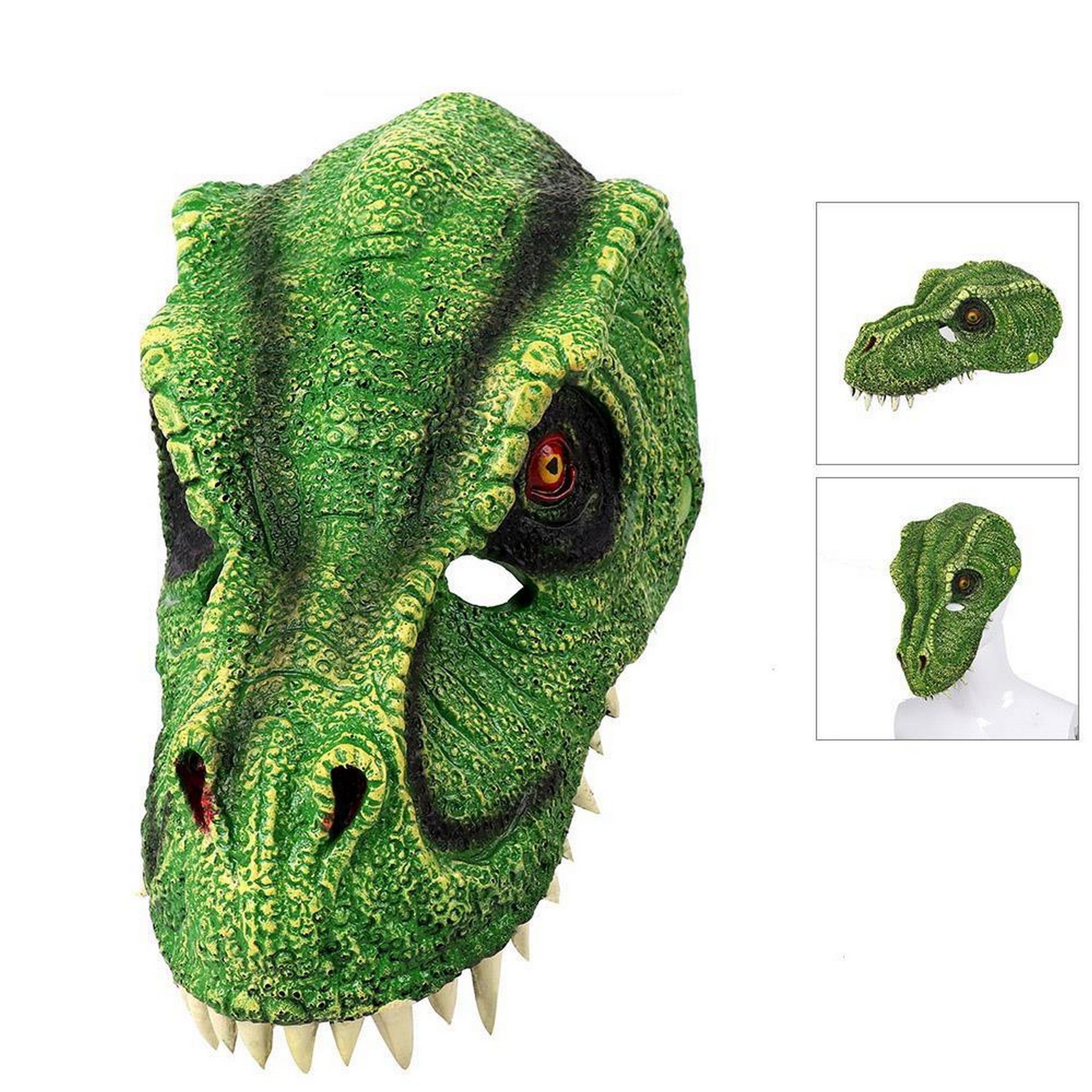 Party Gear Halloween PU Foam Green Dragon Mask