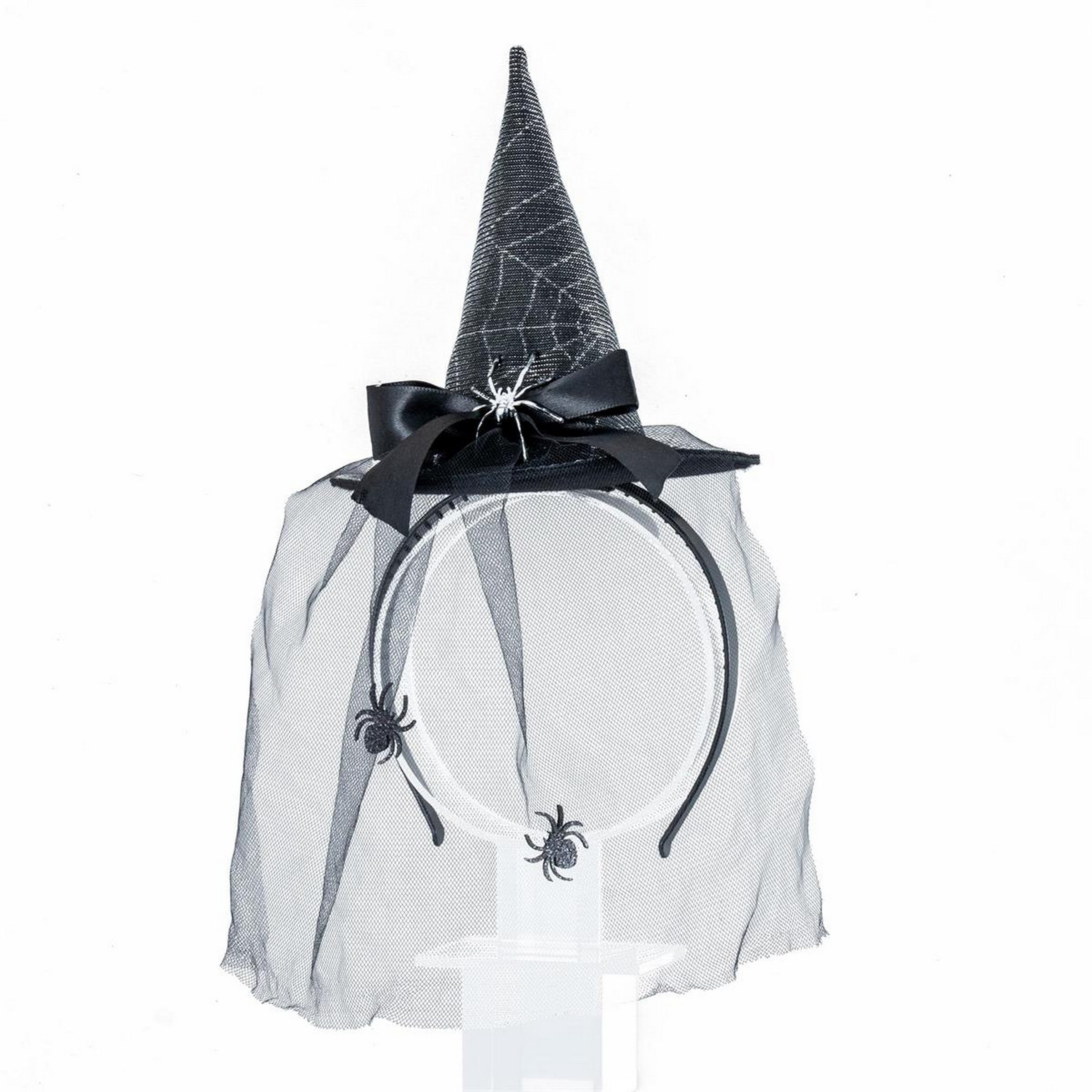 Party Gear Halloween Witch Hat Headband with Veil