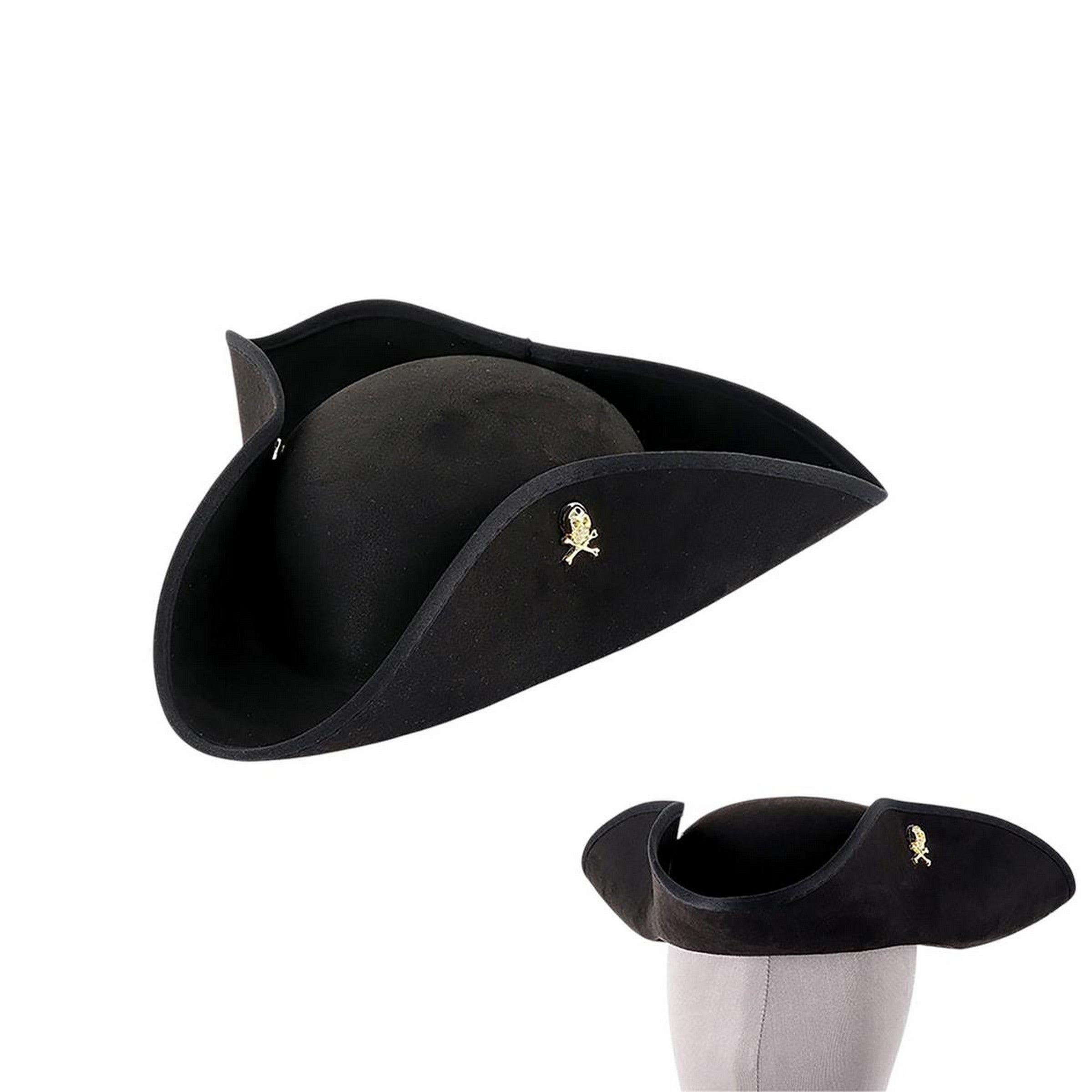 Party Gear Halloween Black Pirate Hat