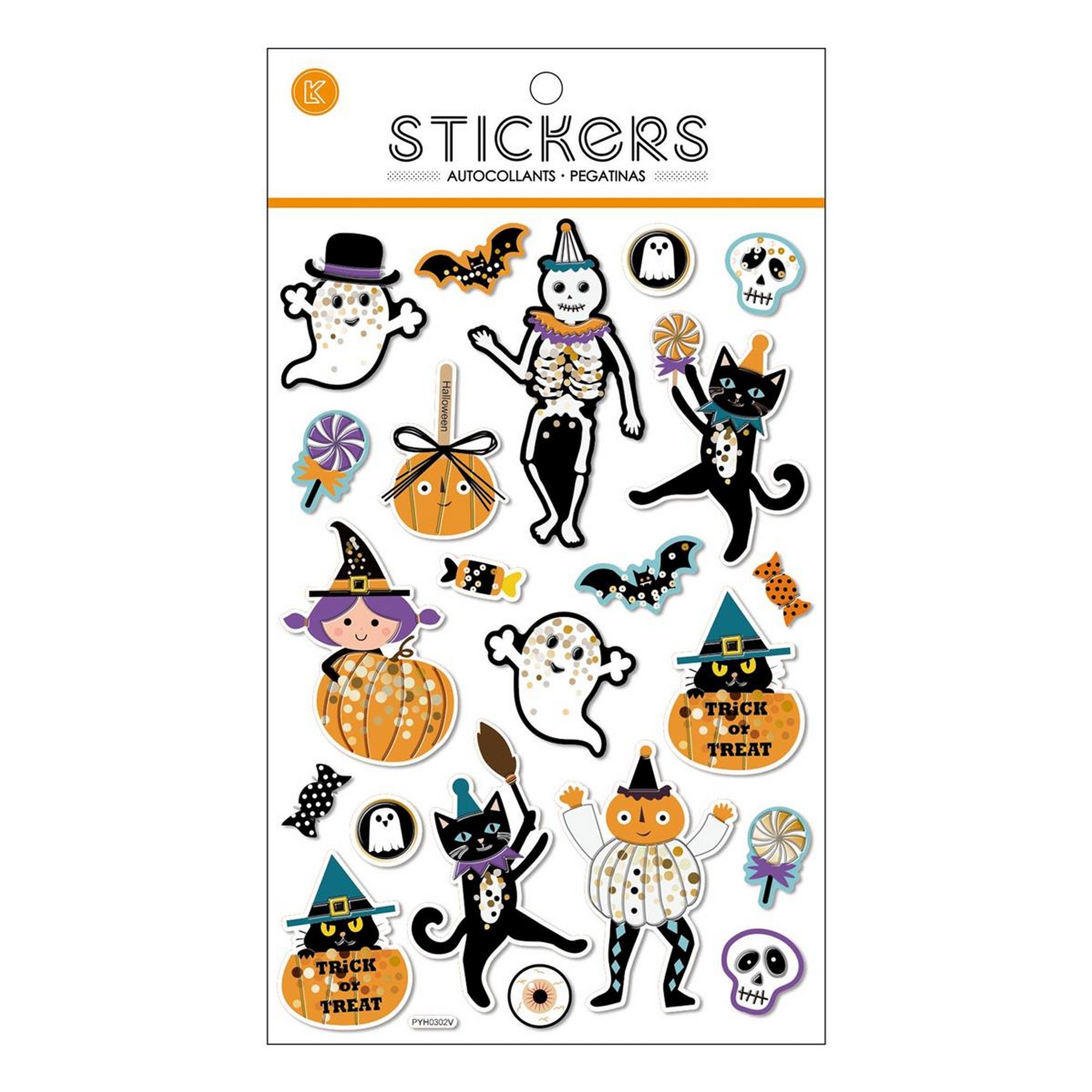 Hoot Halloween Puffy Stickers