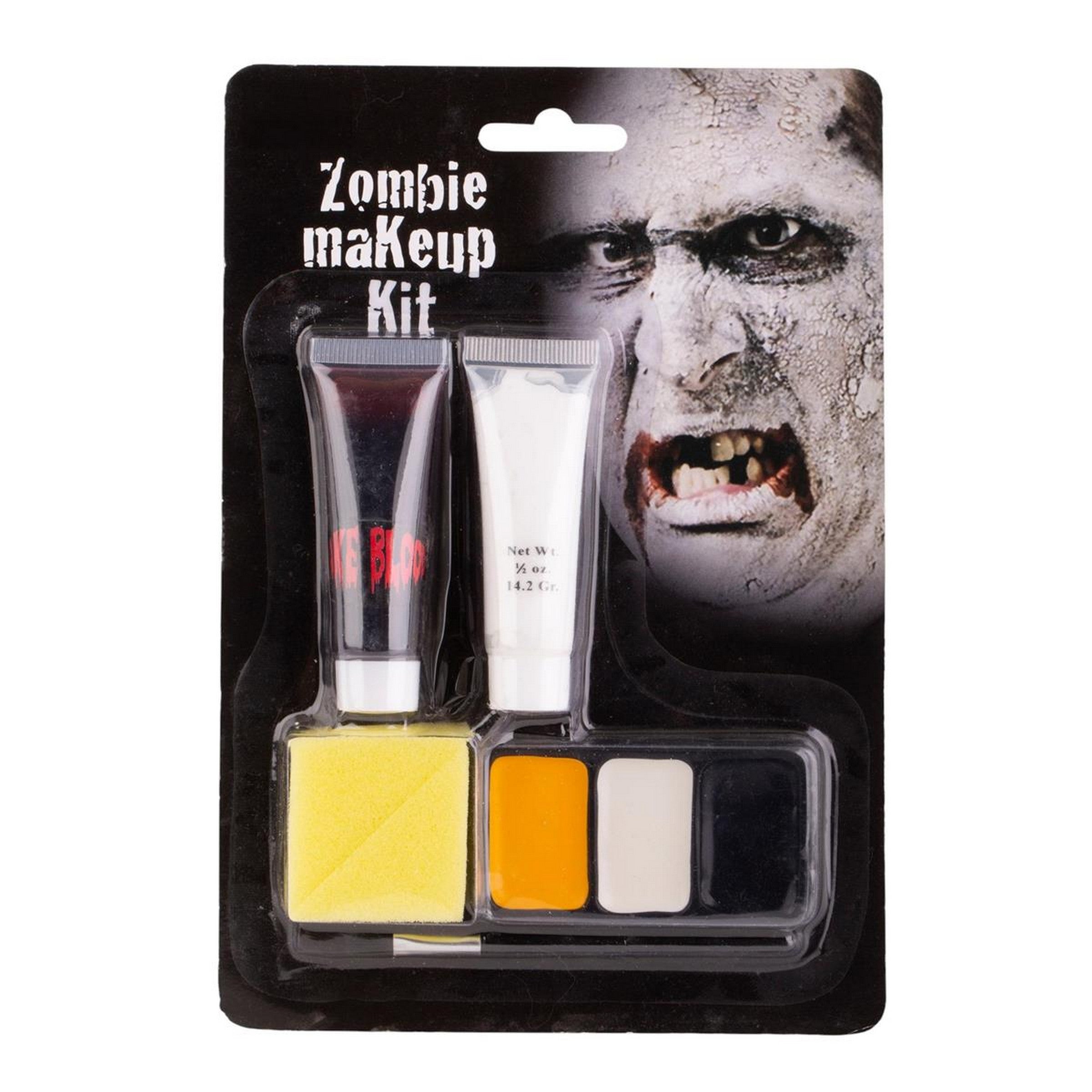 Party Gear Halloween Zombie Makeup Kit with Fake Blood
