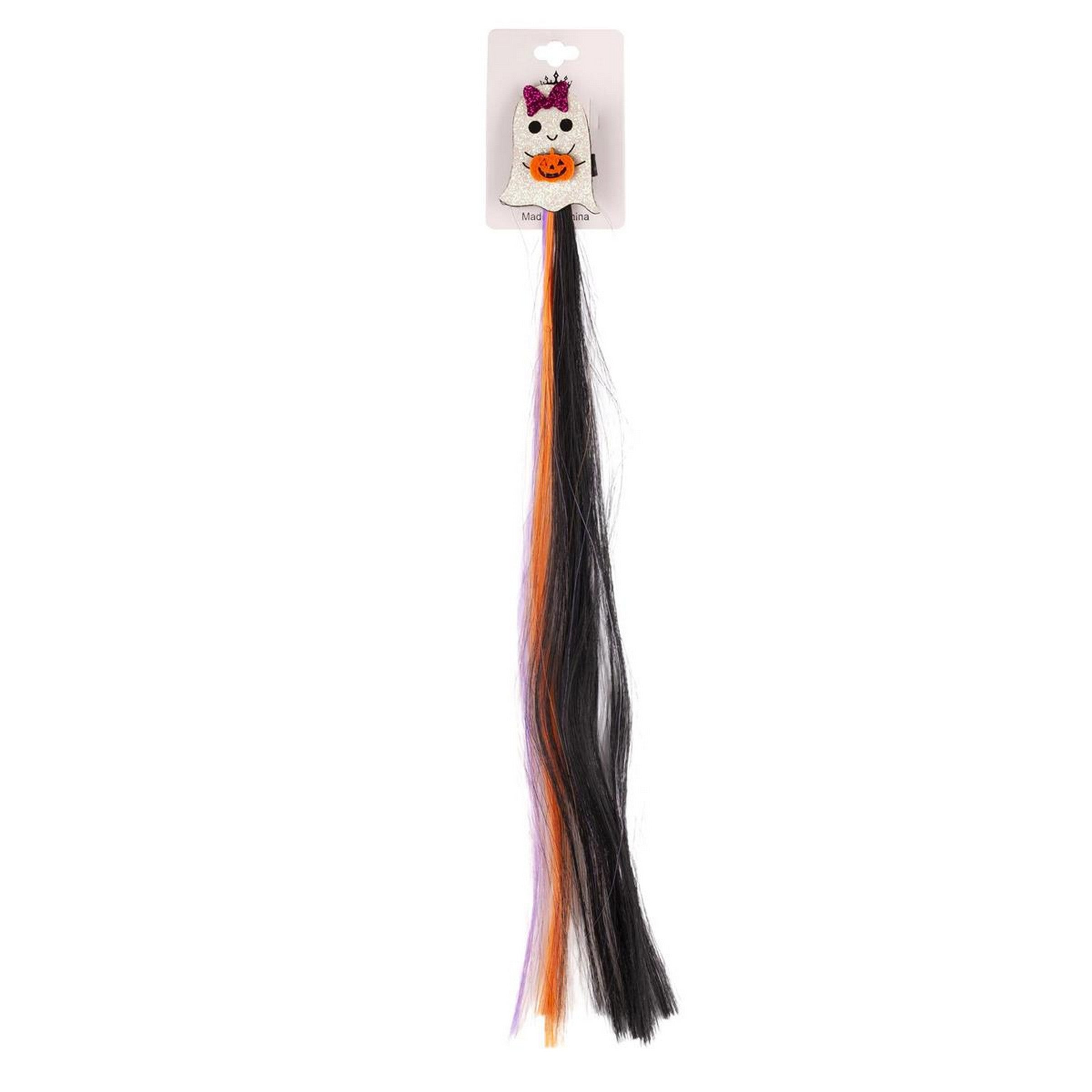 Party Gear Halloween Hair Extensions with White Ghost
