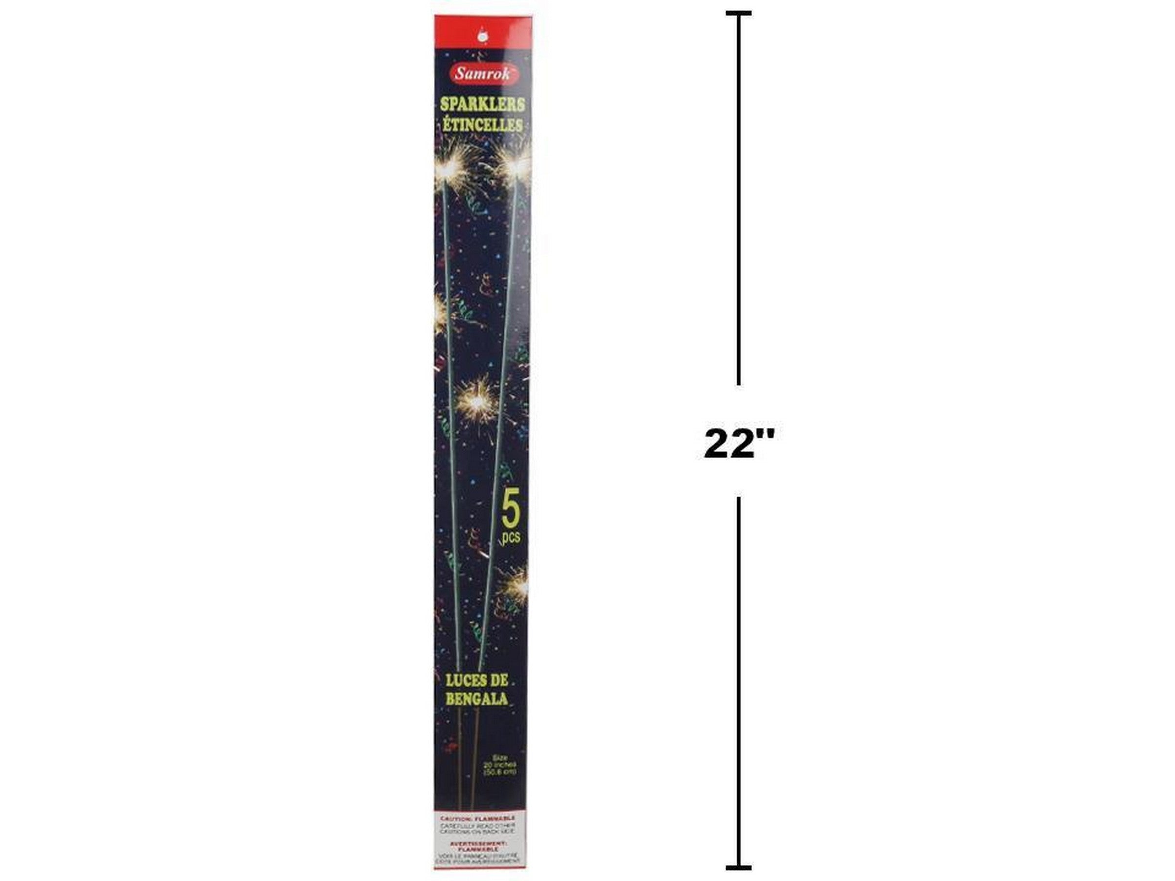 5 Long Sparklers 20in