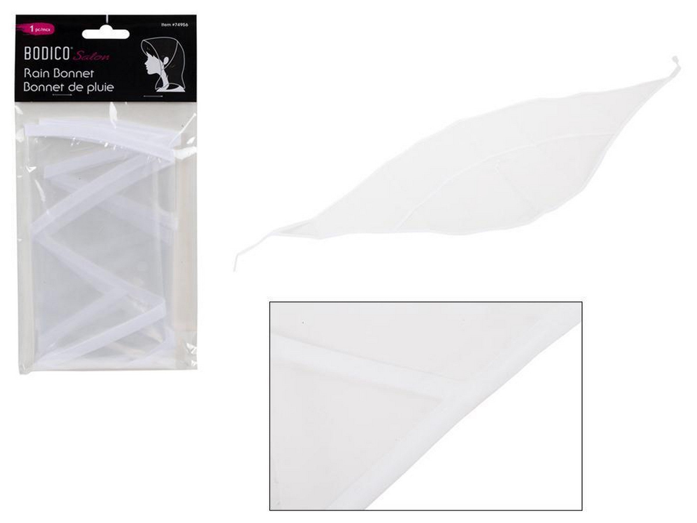 Bodico Salon Plastic Rain Bonnet 39.3x13in