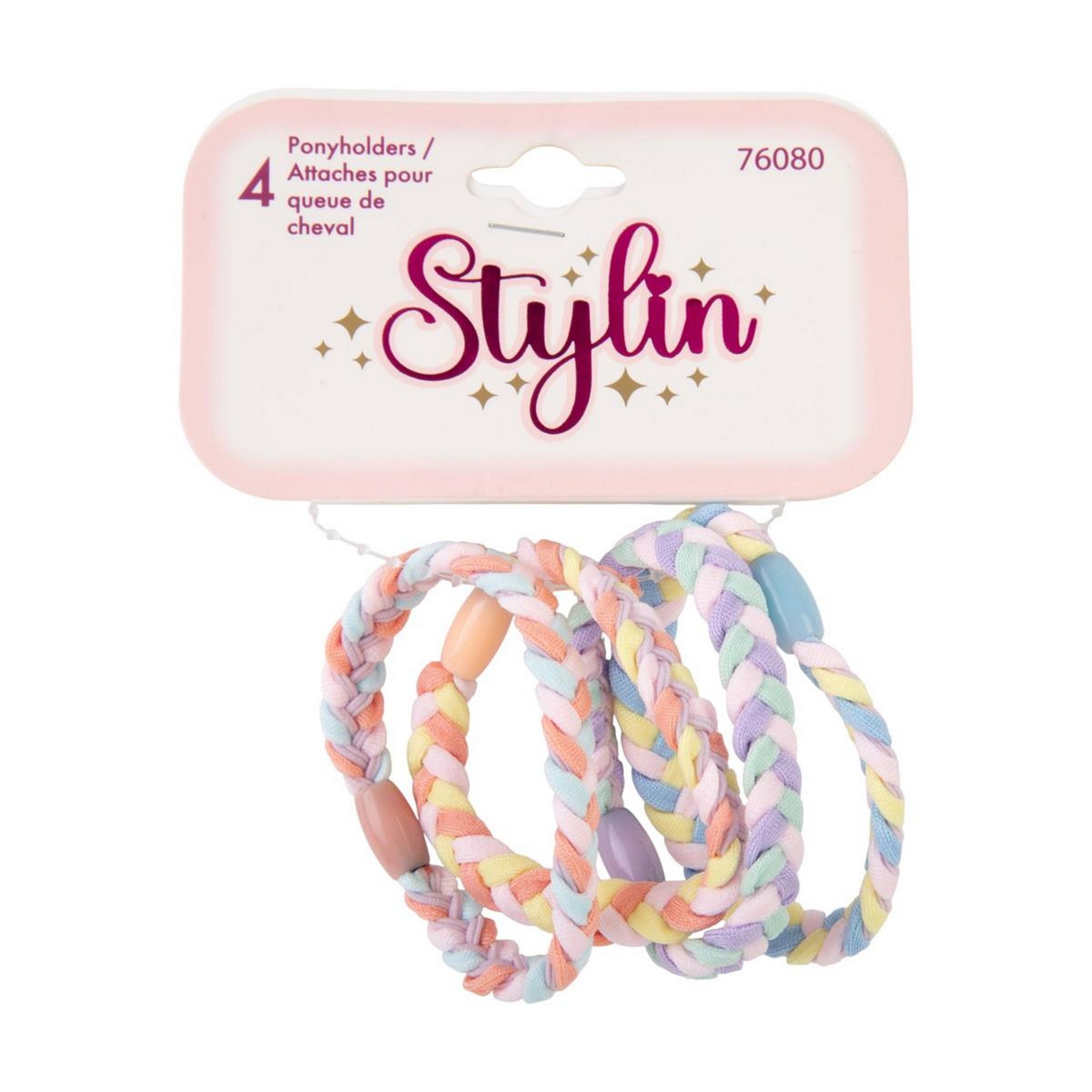 Stylin G 4 Braided Ponyholders 3in folded