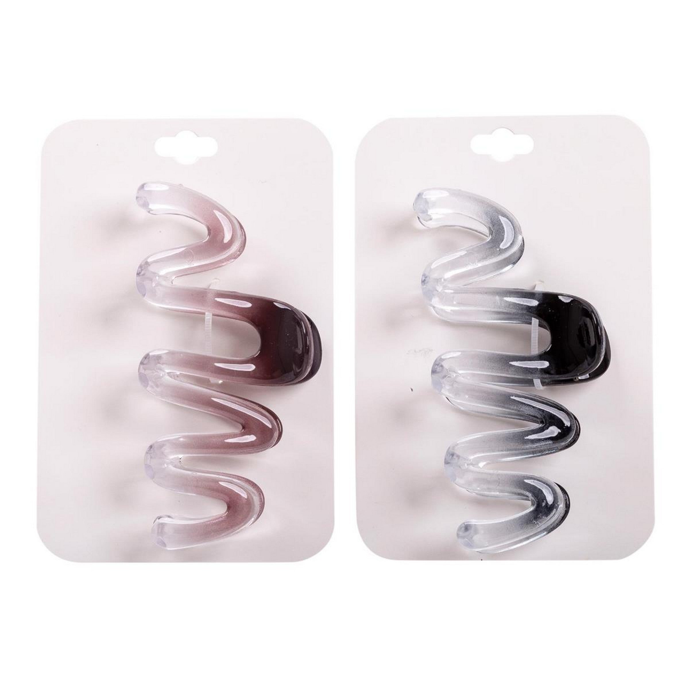 Stylin Squiggle Claw Clip - Plastic 4.2x1.25in VRT