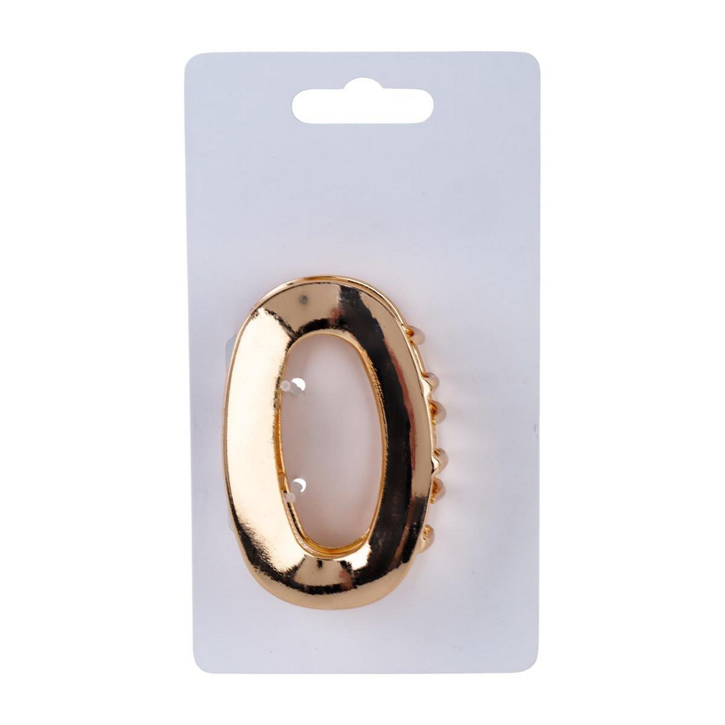 Bodico Gold Oval Claw Clip 2.6in