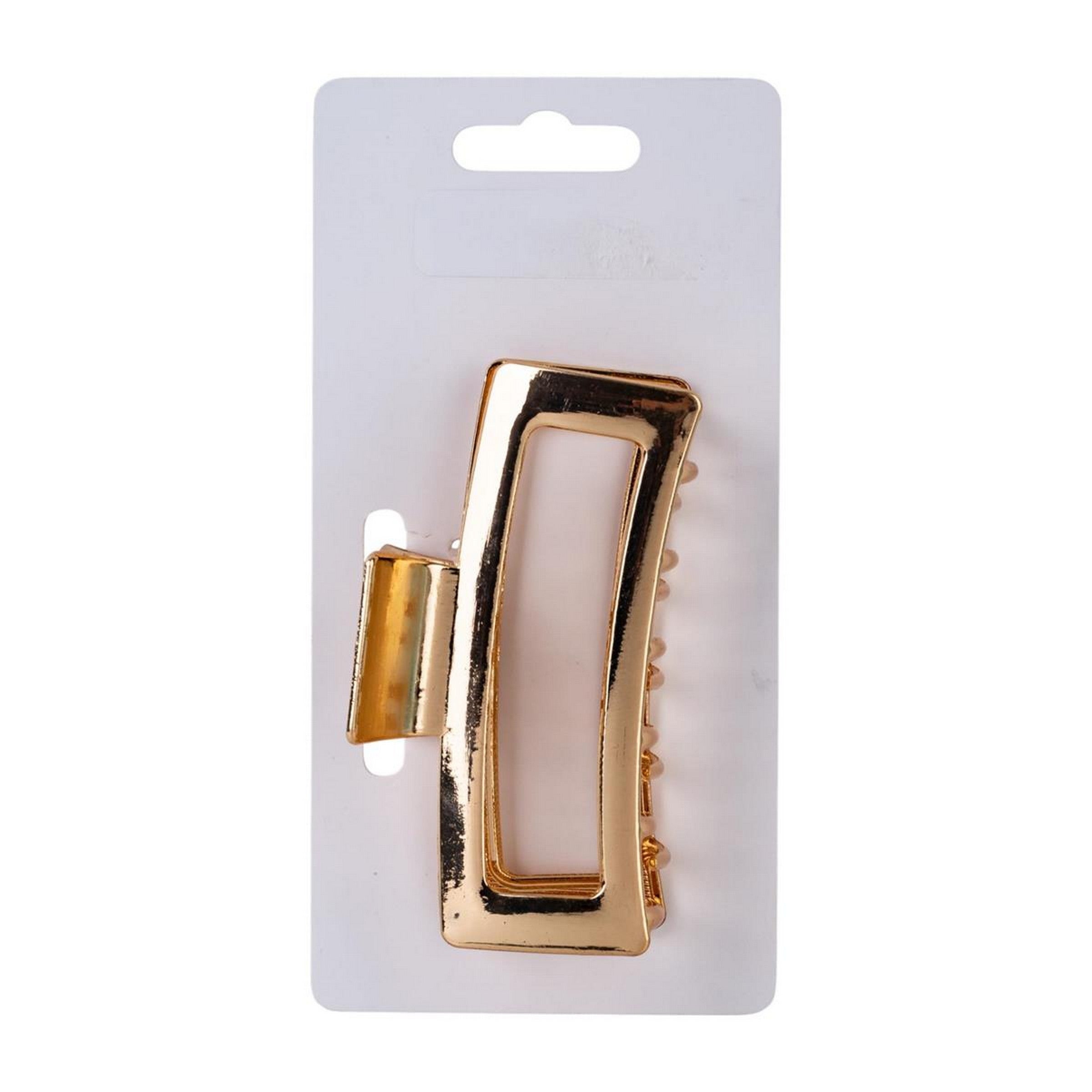 Bodico Gold Rectangle Claw Clip 3.3in