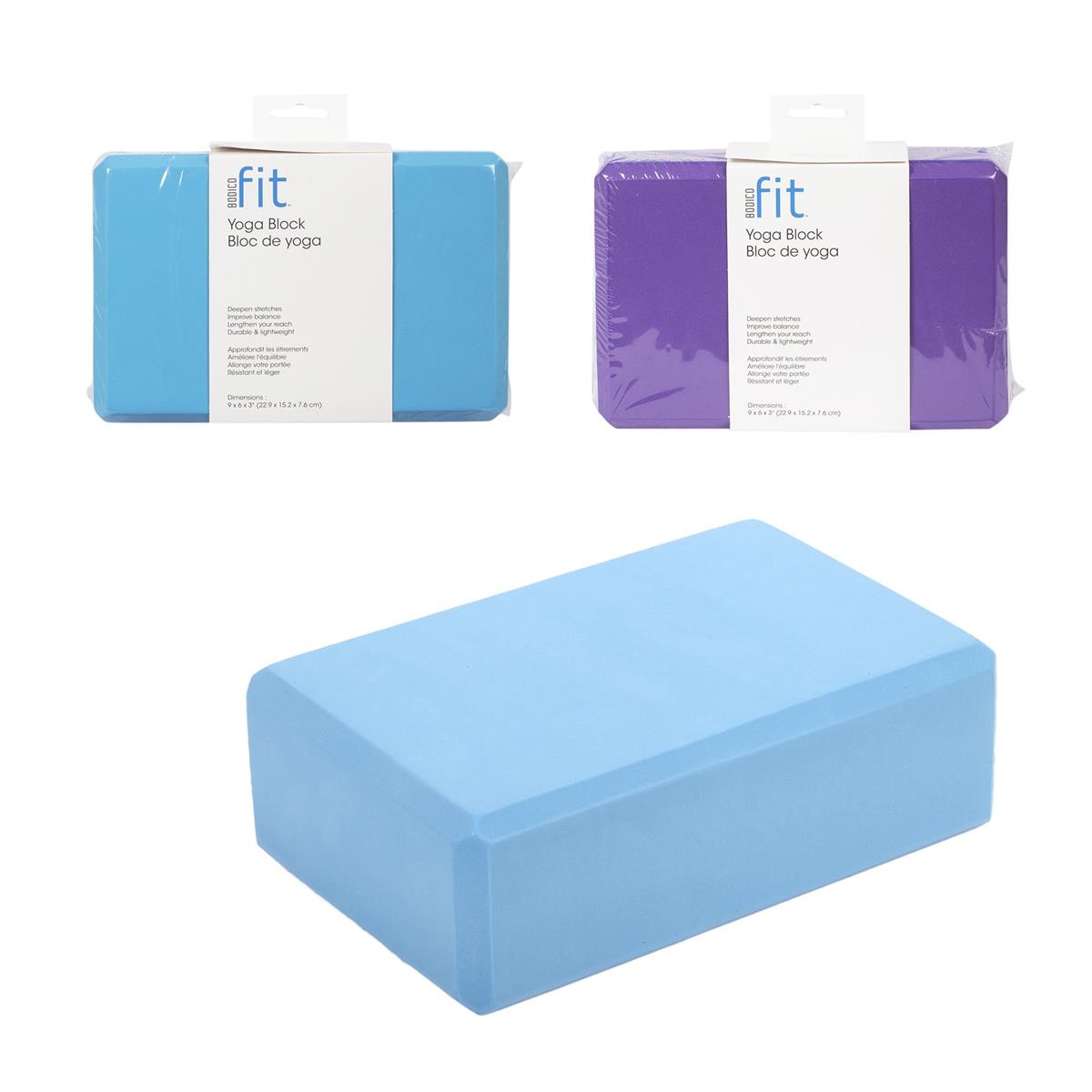 Bodico Fit Yoga Block 100% Eva Foam 9x6x3in