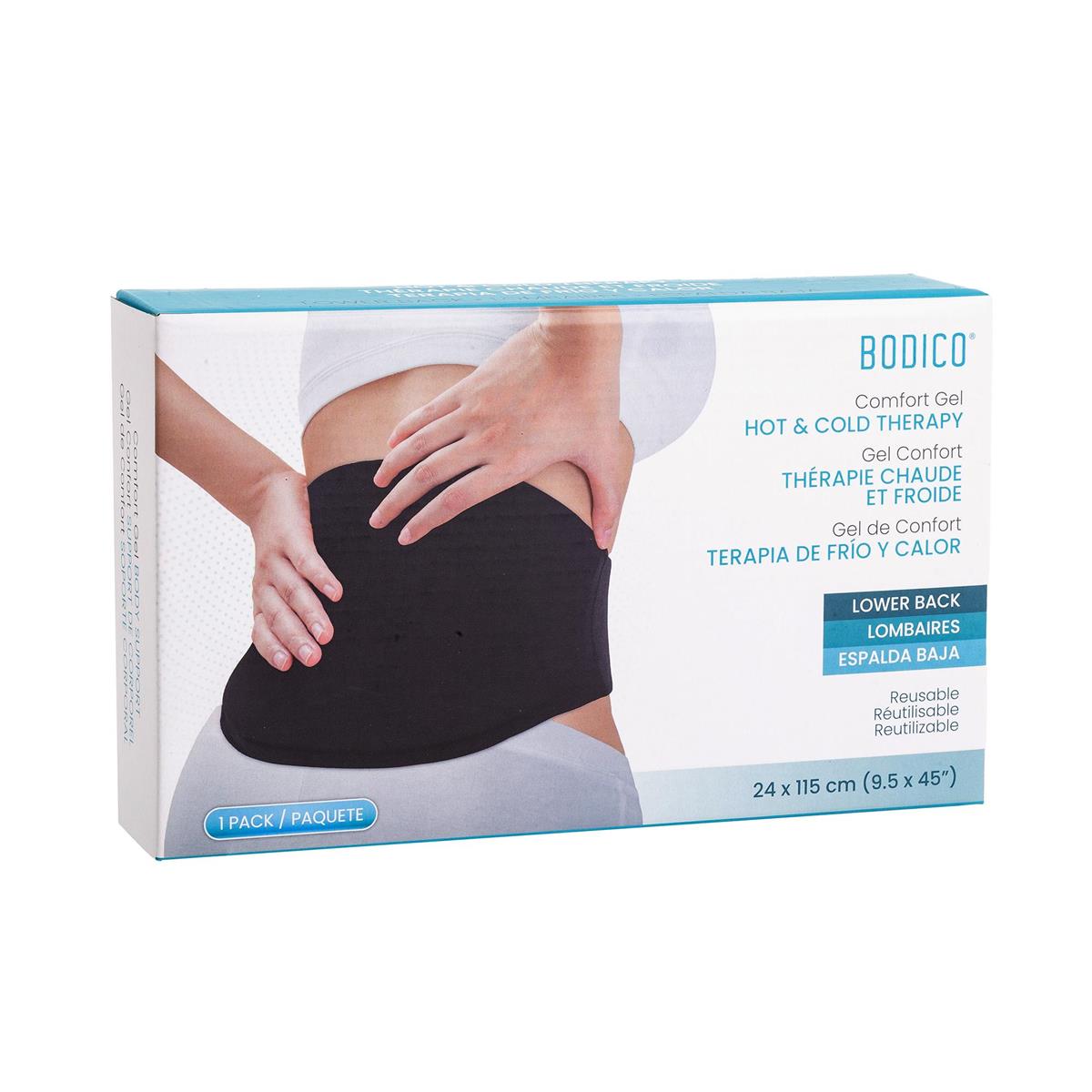Bodico Hot and Cold Therapy Lower Back Wrap 9.5x45in