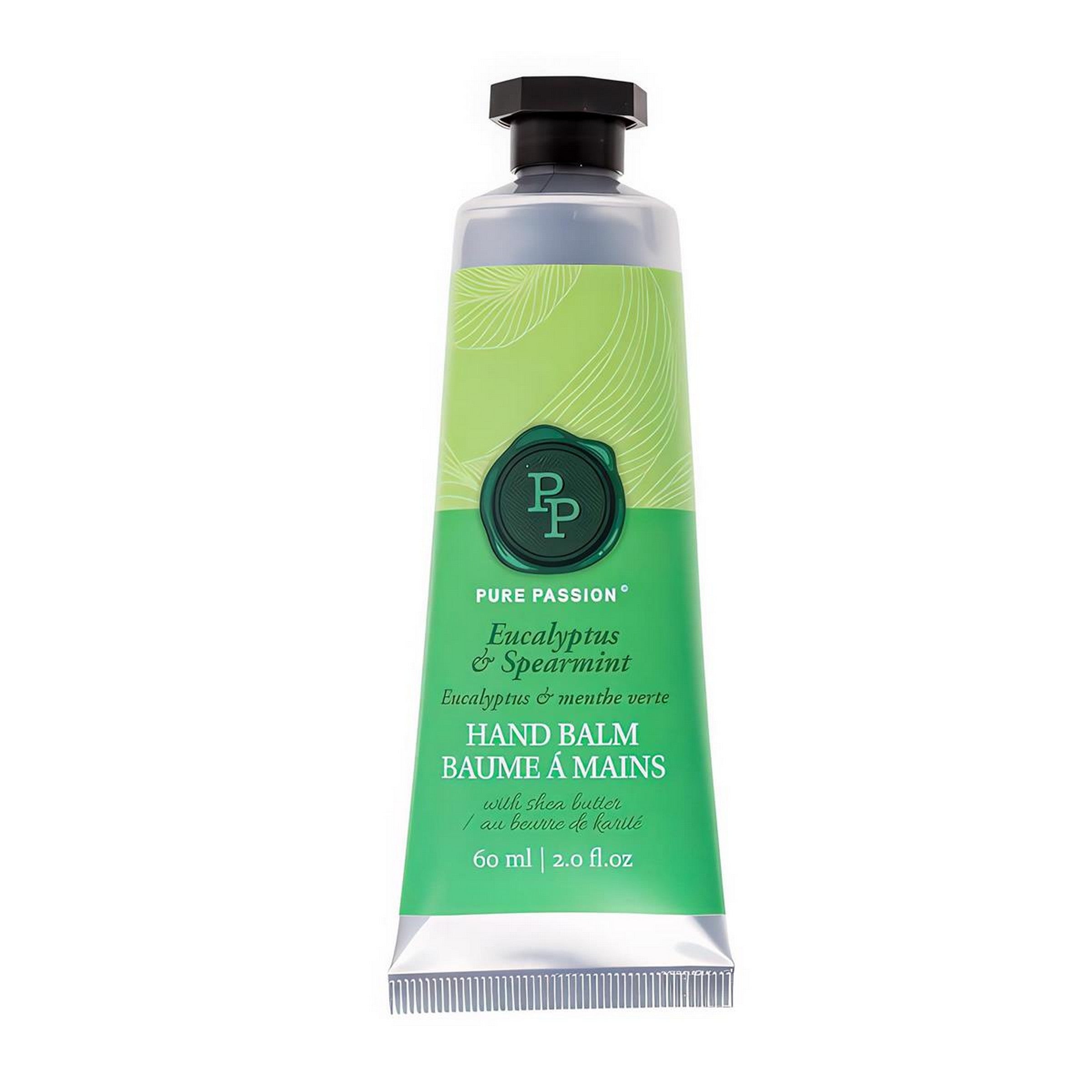 Pure Passion Hand Balm - Eucalyptus and Spearmint, 10% Shea Butter 60ml