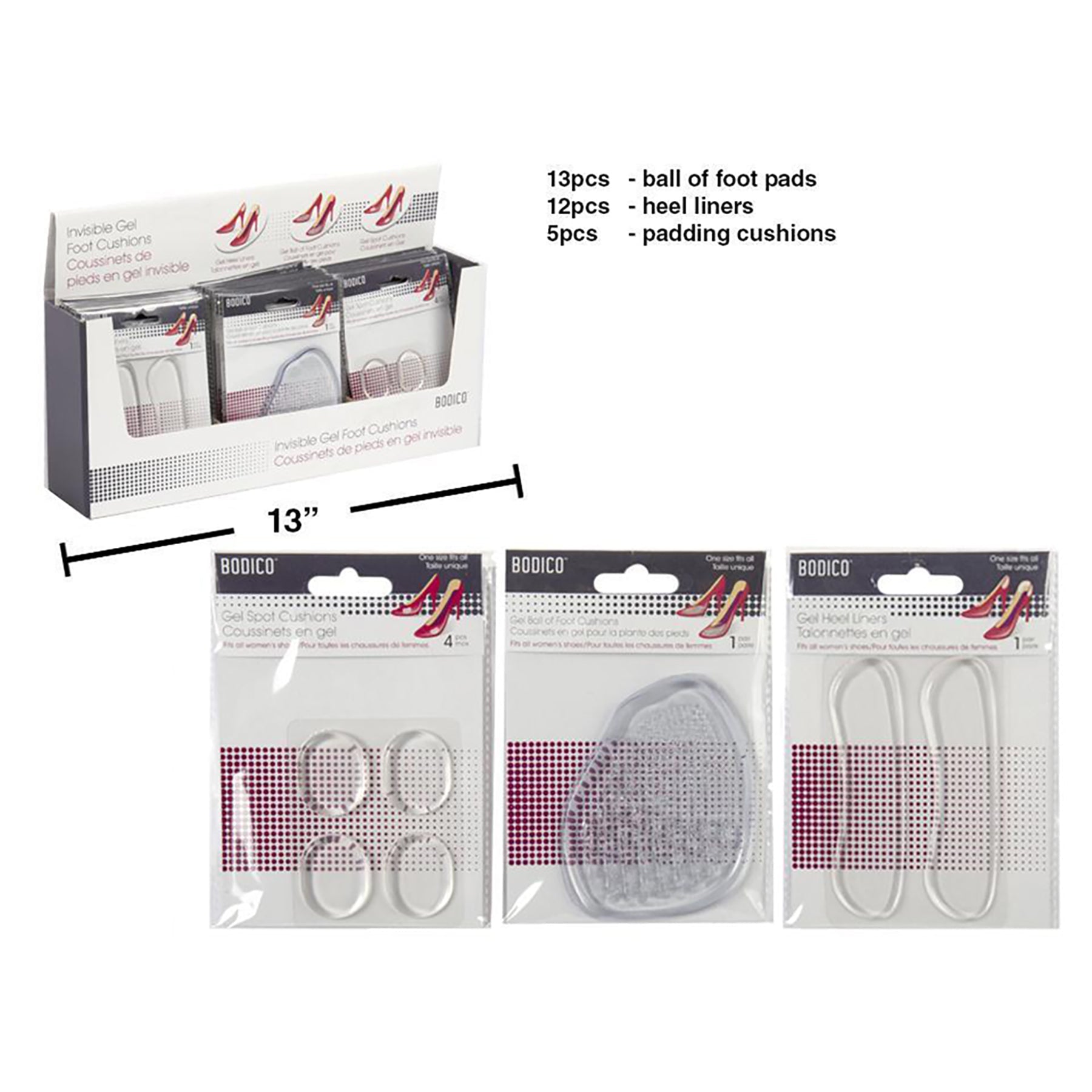 Bodico Invisible Gel Feet Cushion VRT