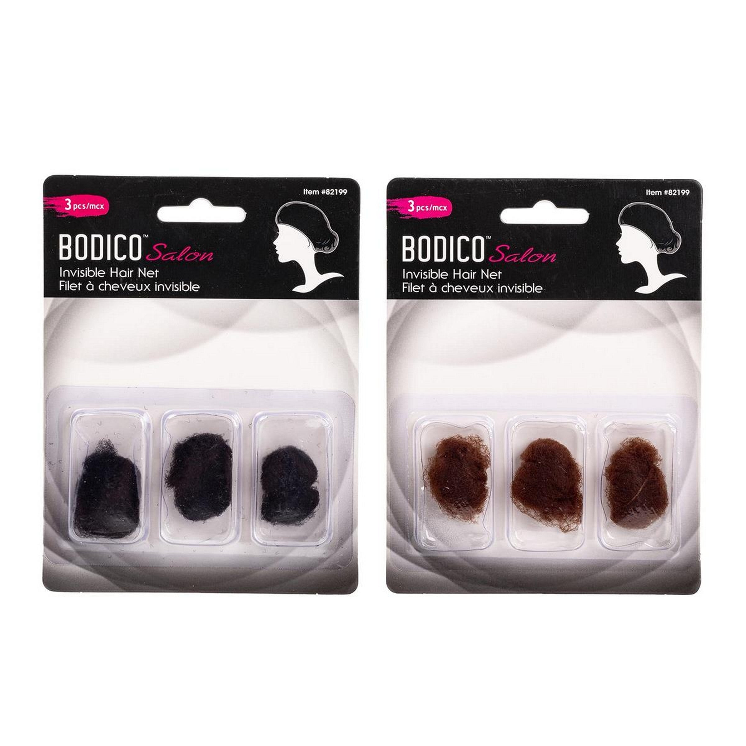 Bodico 3 Invisible Hair Nets One Size