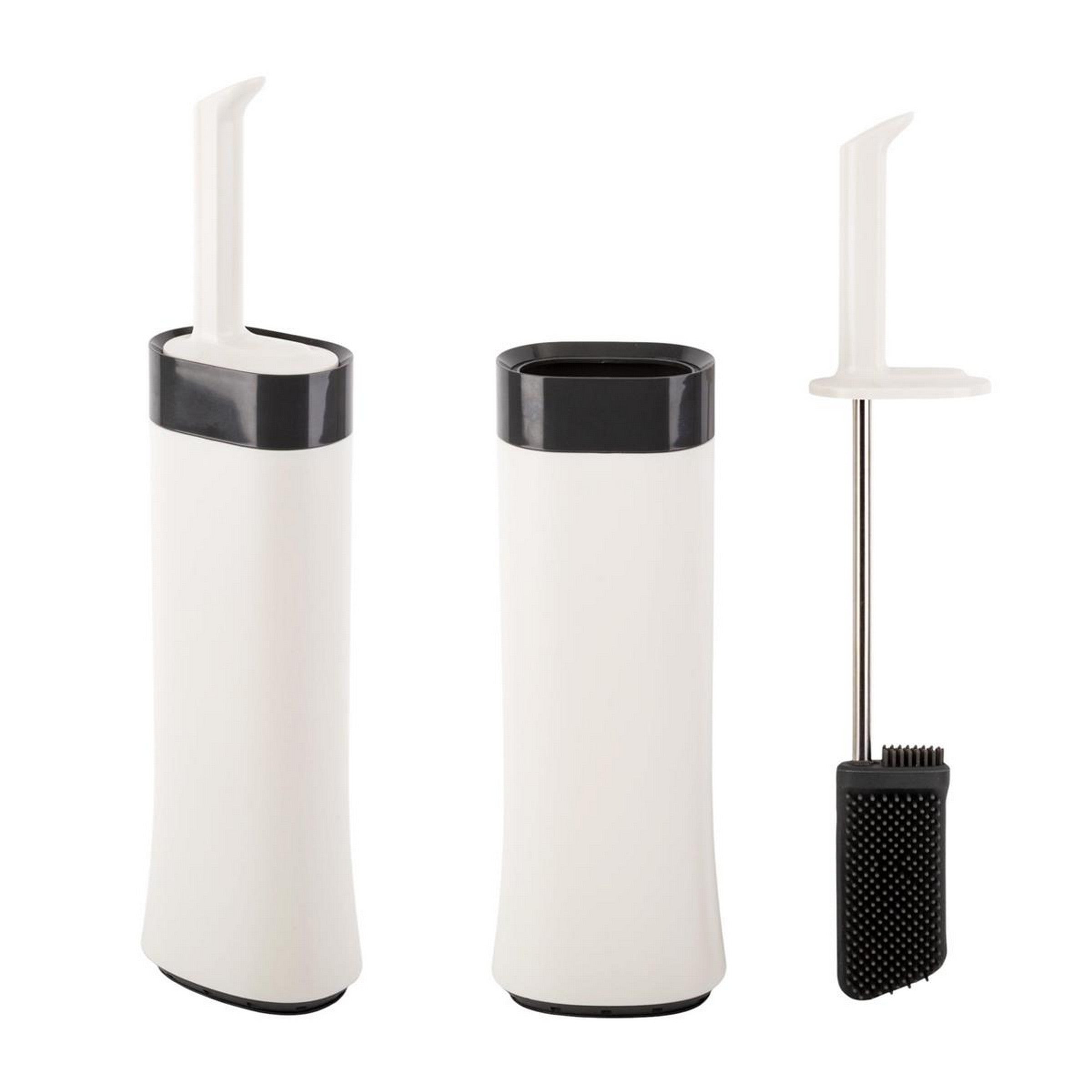 Home Essentials Toilet Brush with Holder - Silicone 4.7x3.3x18in