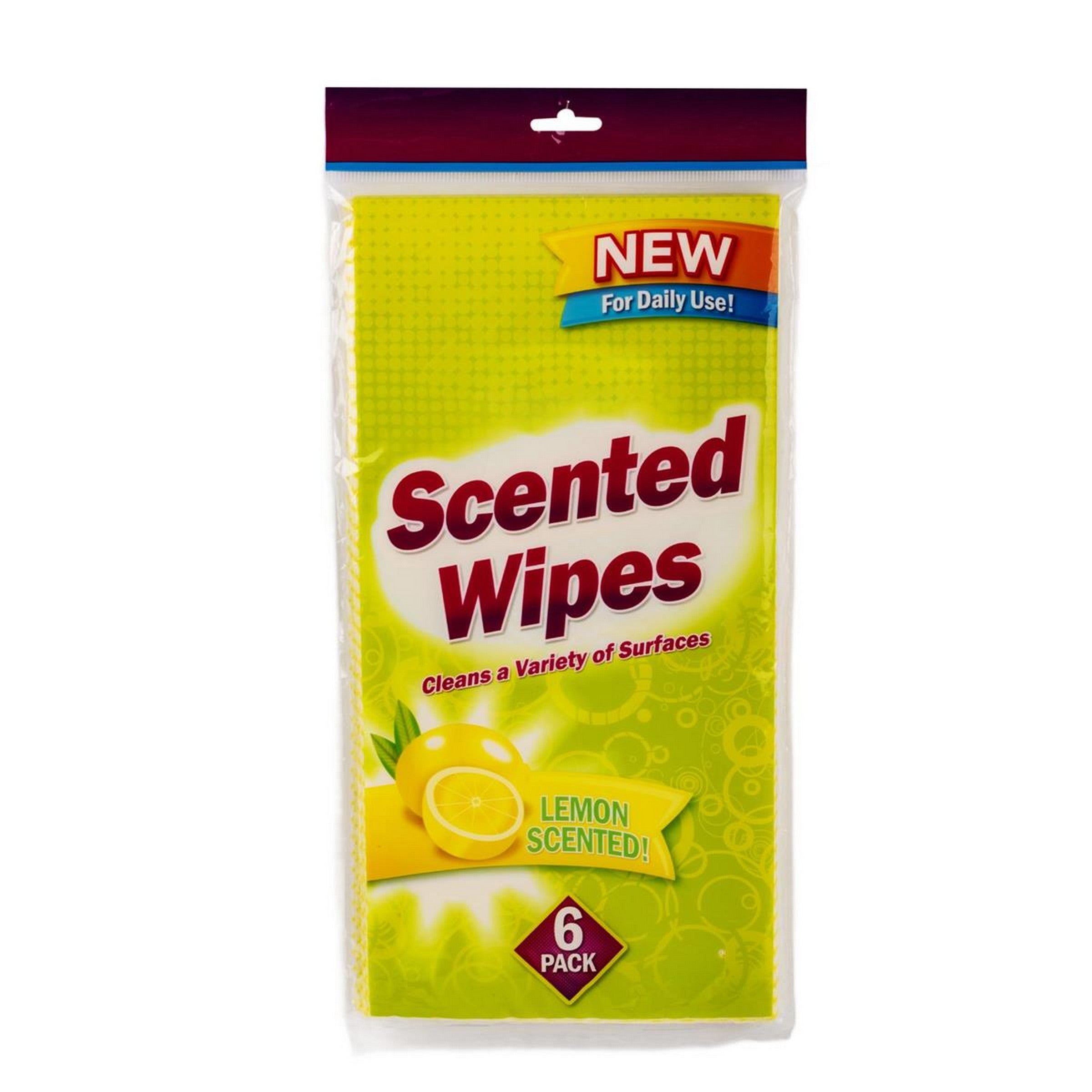 Home Essentials 6 Lemon Scented Wipes 23x11.6in