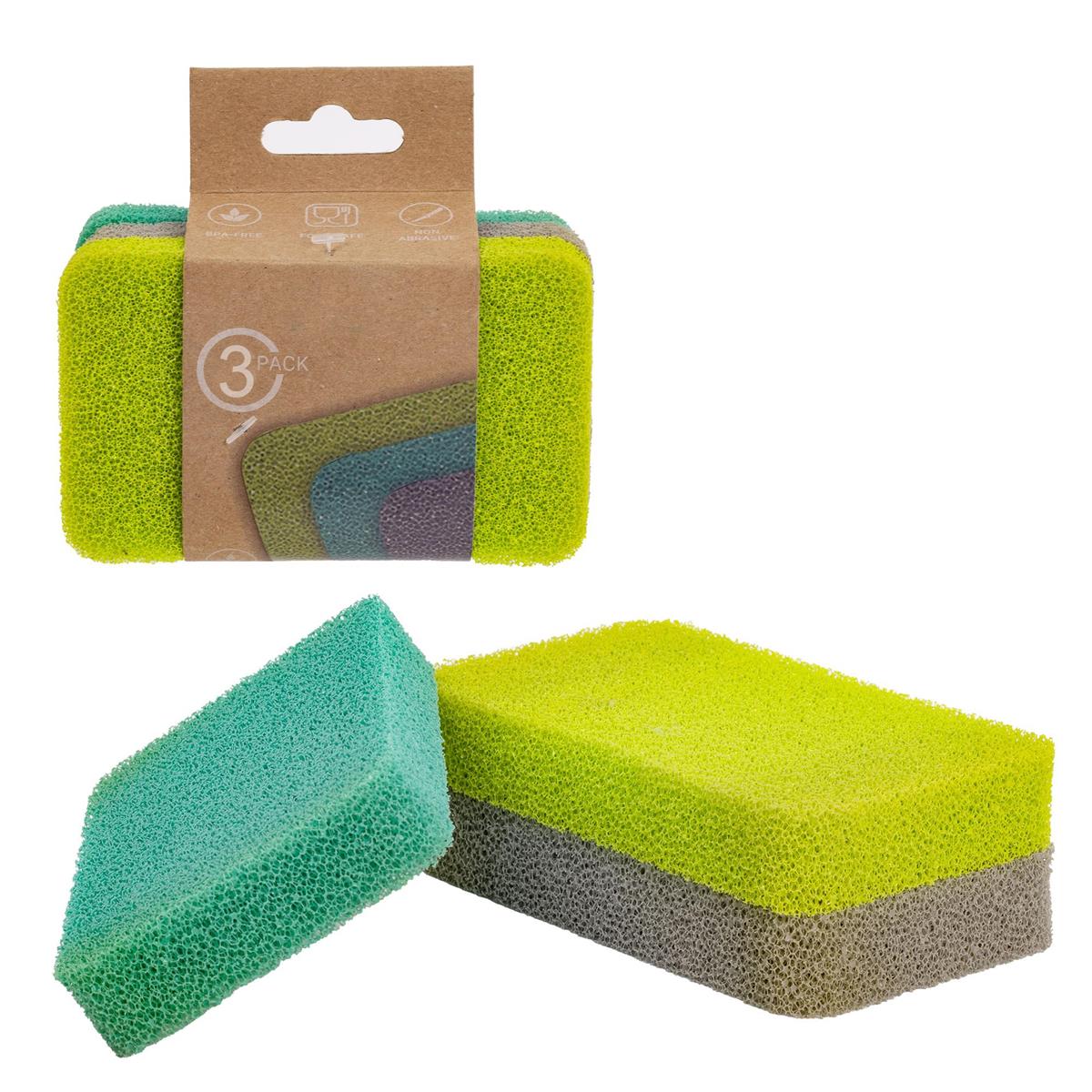 Home Essentials 3 Silicone Scrubbers