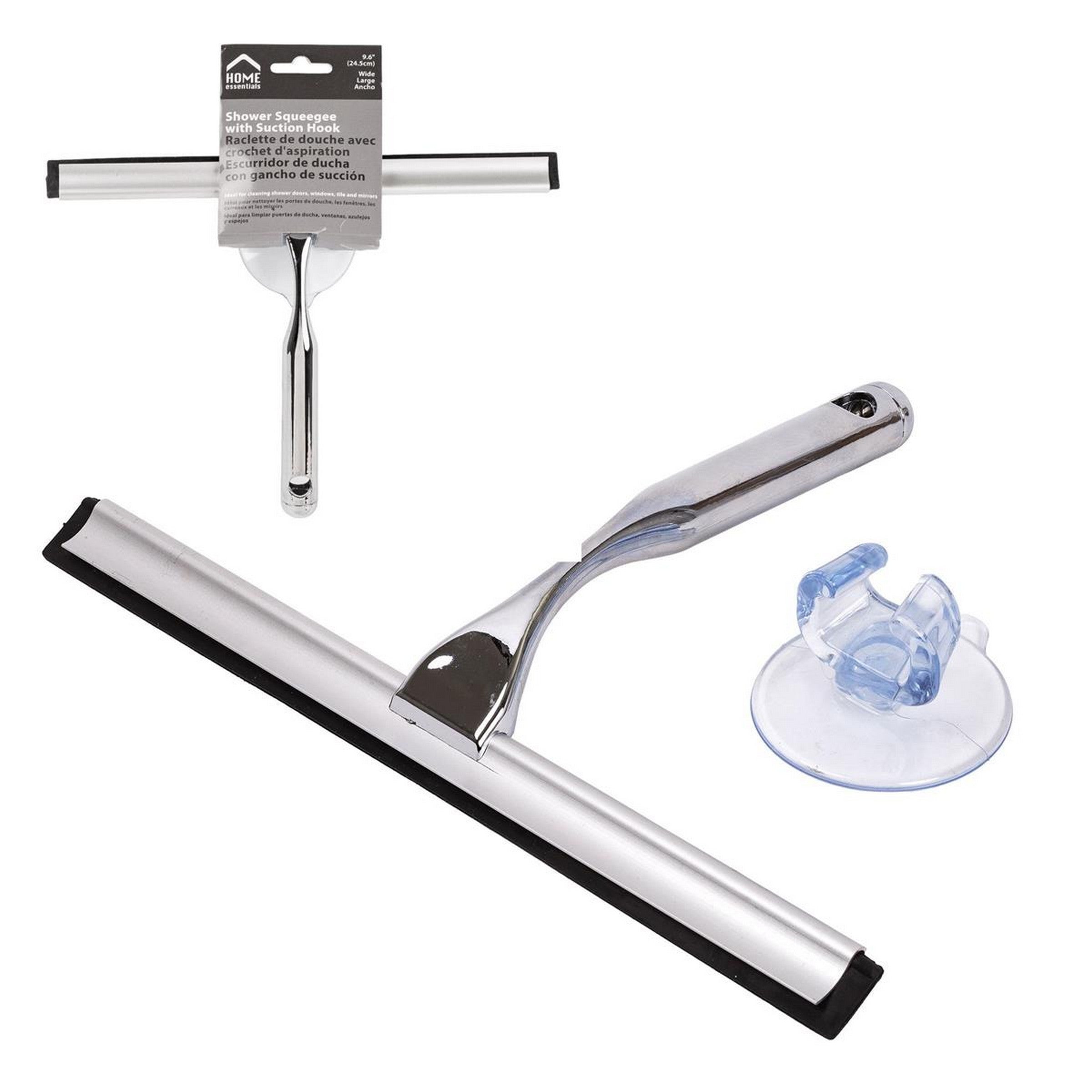 Home Essentials Shower Squeegee with Succion Cup 7x9.6in