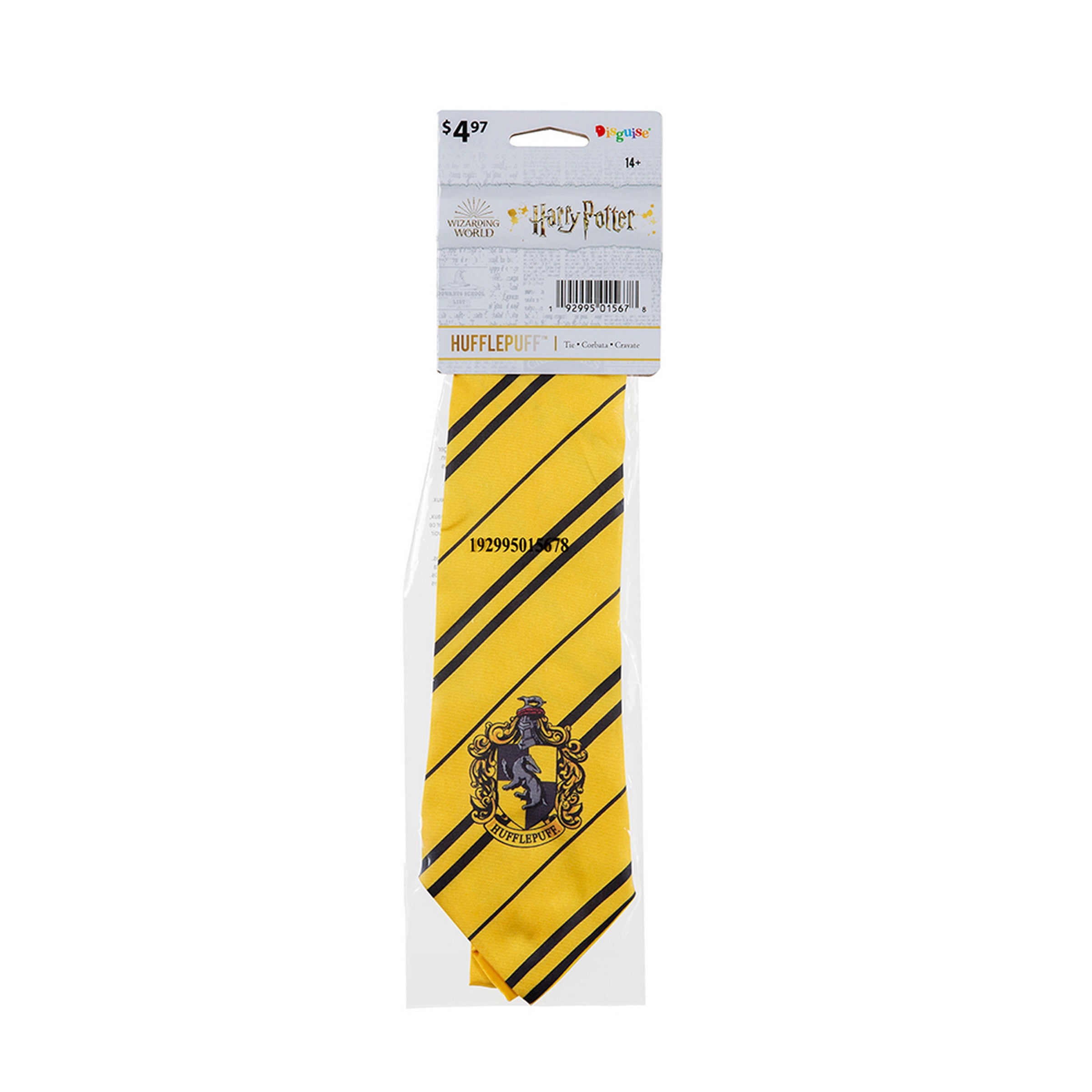 Halloween Hufflepuff Tie - One Size Adult