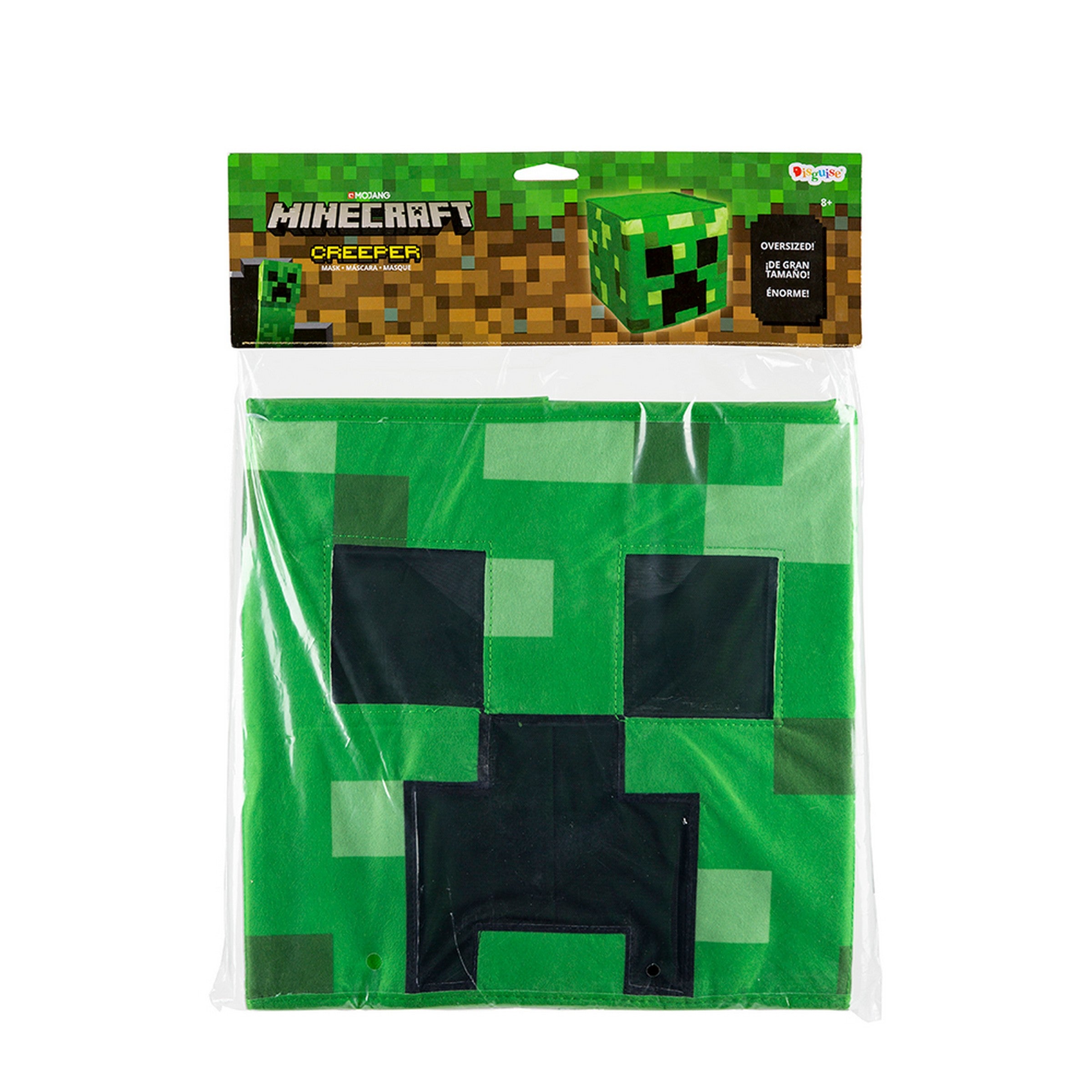 Halloween Green Creeper Headpiece / Block Head Unisize 8+