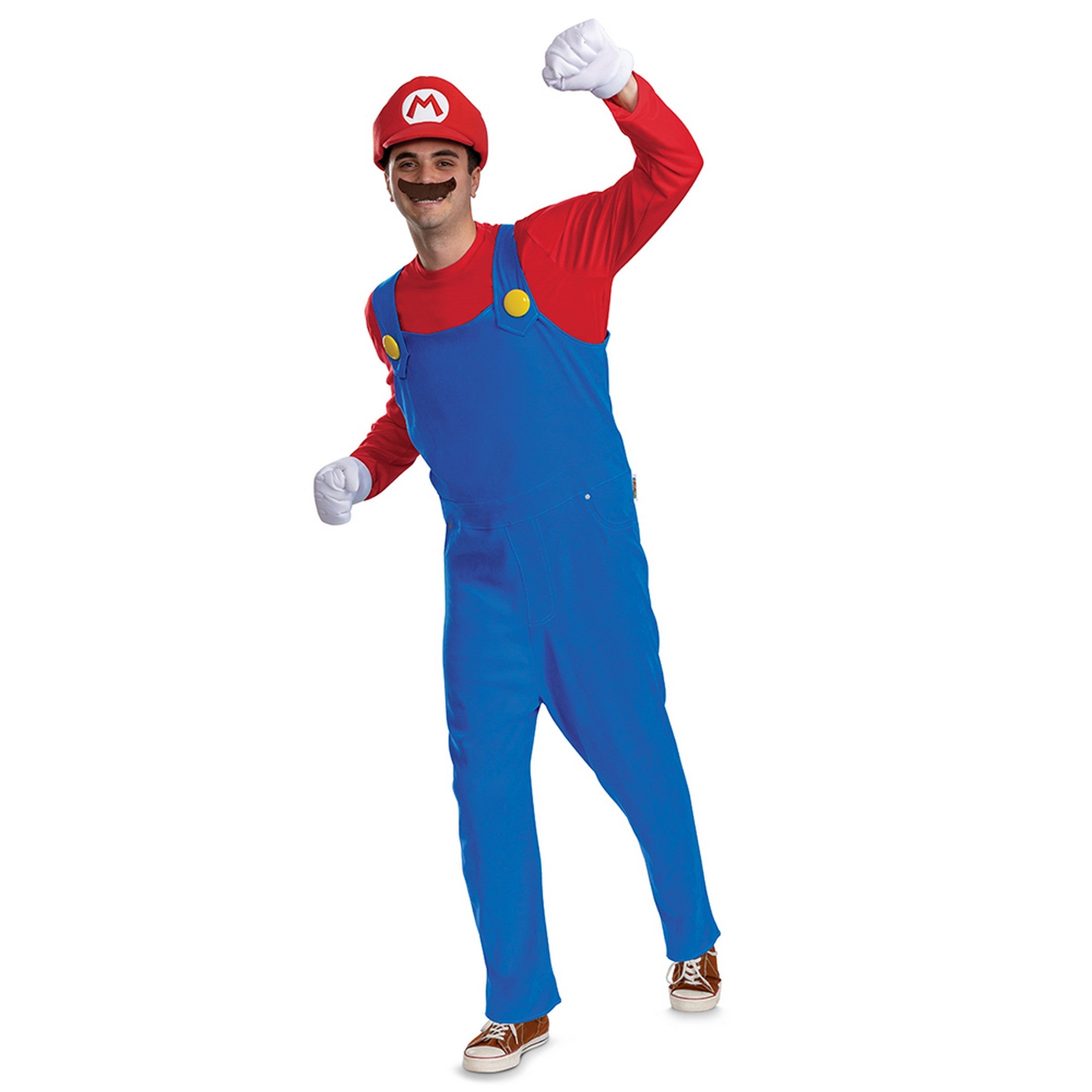 Halloween Classic Mario Costume Adult L/XL