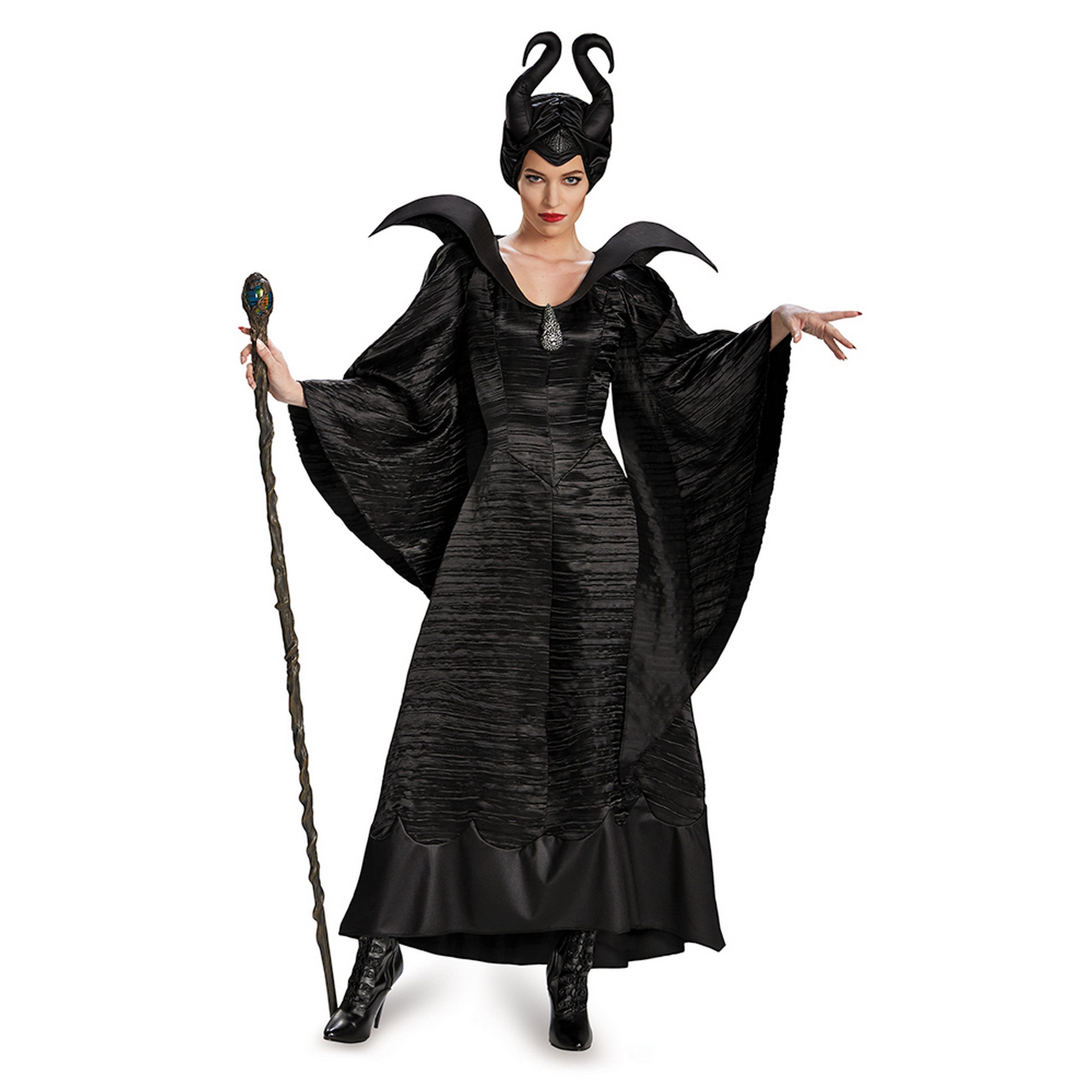 Halloween Maleficent Black Christening Gown Adult M (8-10)