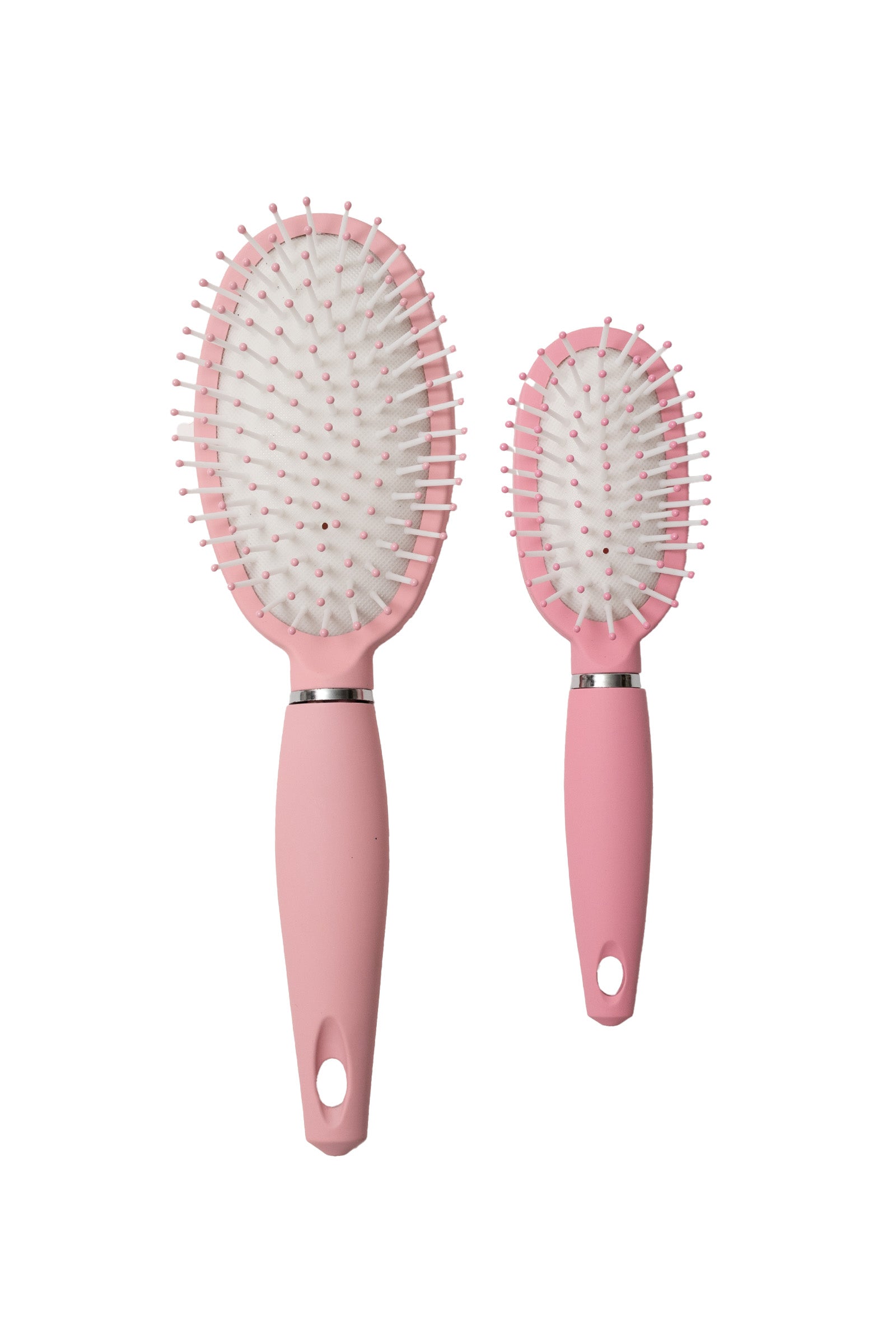 Day in Day Out 2pcs Pink Hair Brush Set 7in - 9.5in
