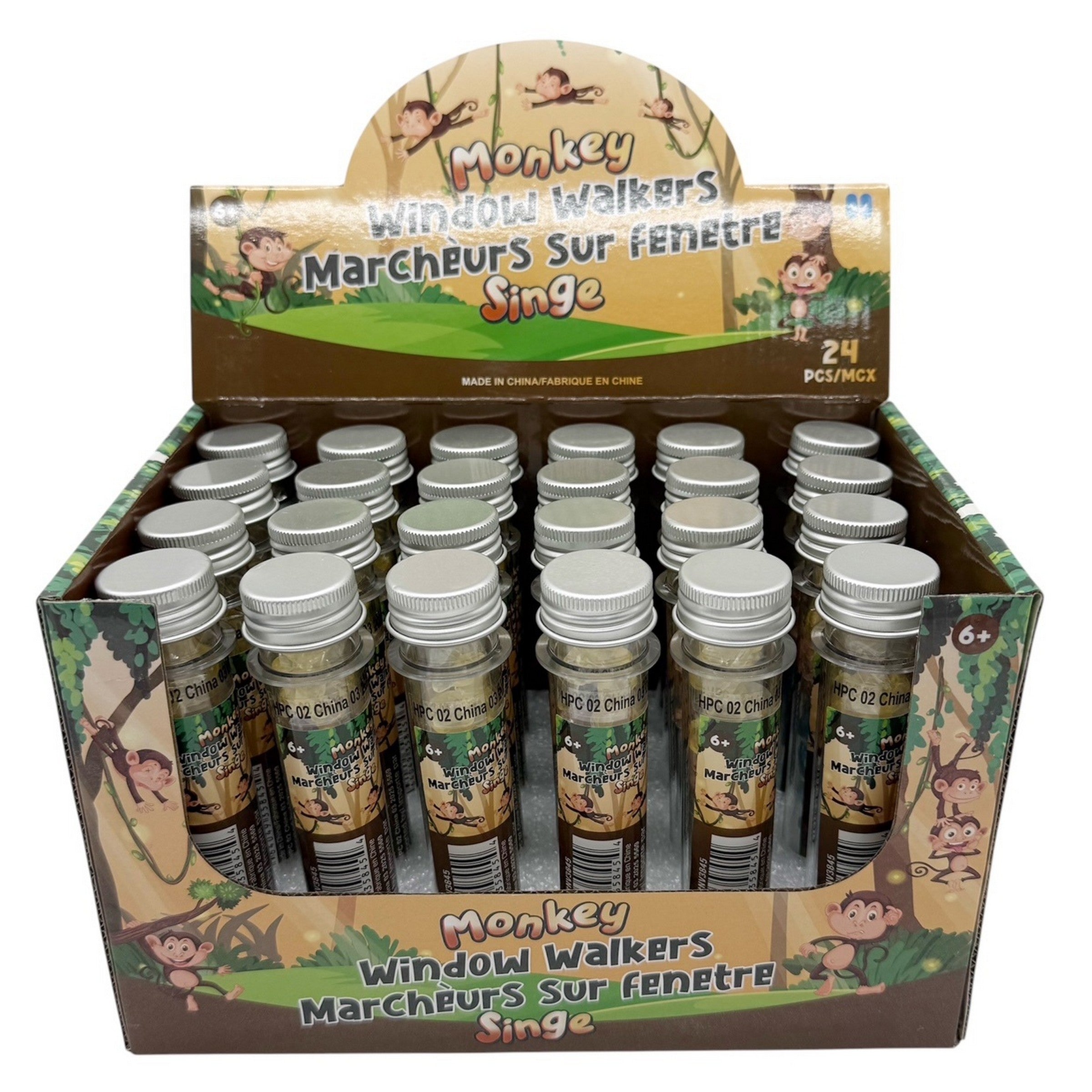 Monkey Window Walkers Age 6+ 1in