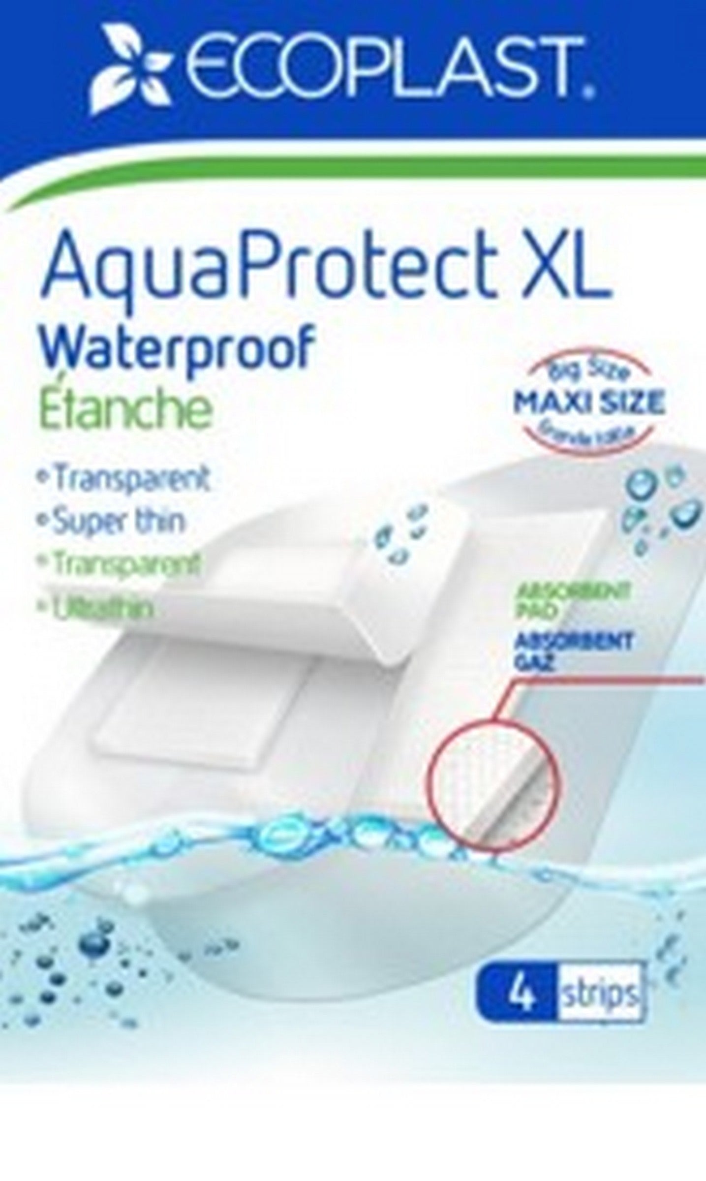 EcoPlast 4 Waterproof Latex Free Bandages 7.5x10cm - 7.5x7.5cm