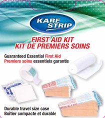 Kare Strip 20pcs First Aid Kit in Plastic Case 4x3.5in