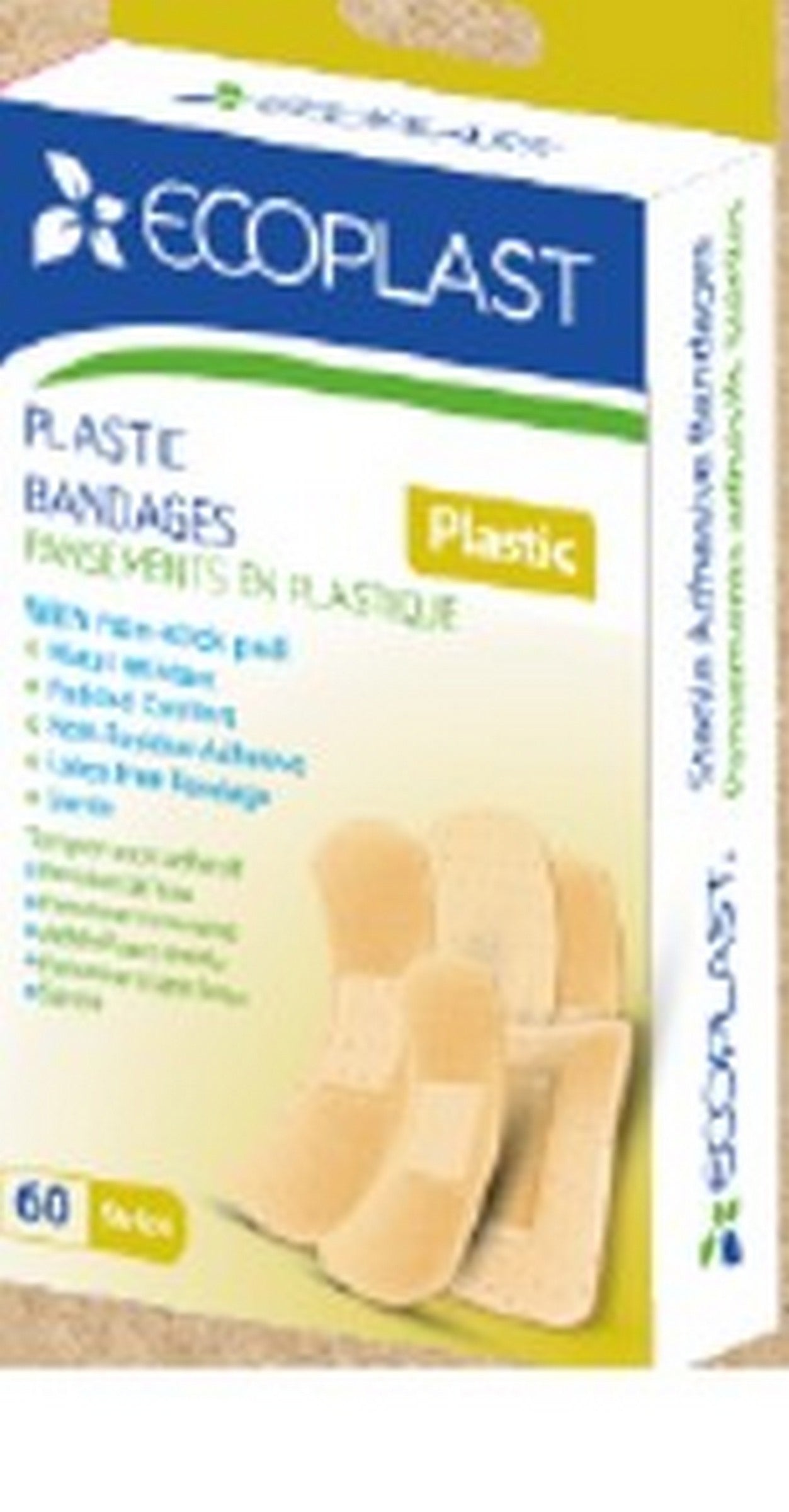 EcoPlast 60 Plastic Bandages 9.5x38mm to 19x38mm