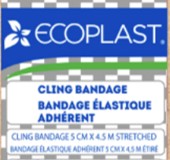 EcoPlast Elastic Self-cling Gauze Bandage 5cm x4.5m (2in x15ft)
