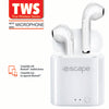 Escape Wireless Earphones with Charging Case - Built-in Microphone Eco Fee $0.2SUS